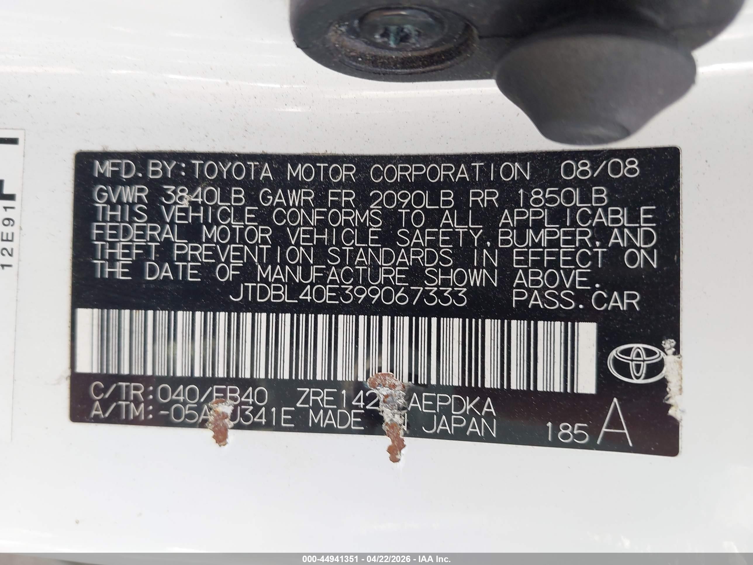 TOYOTA COROLLA image 9