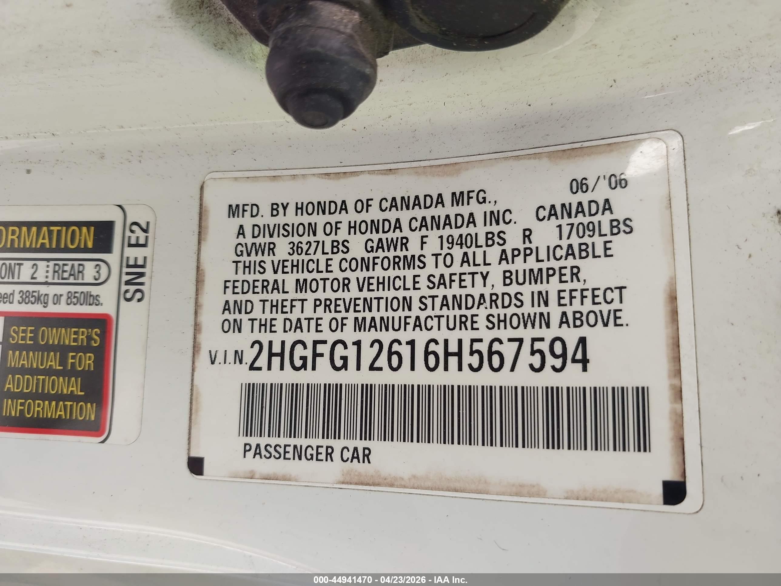 HONDA CIVIC image 9