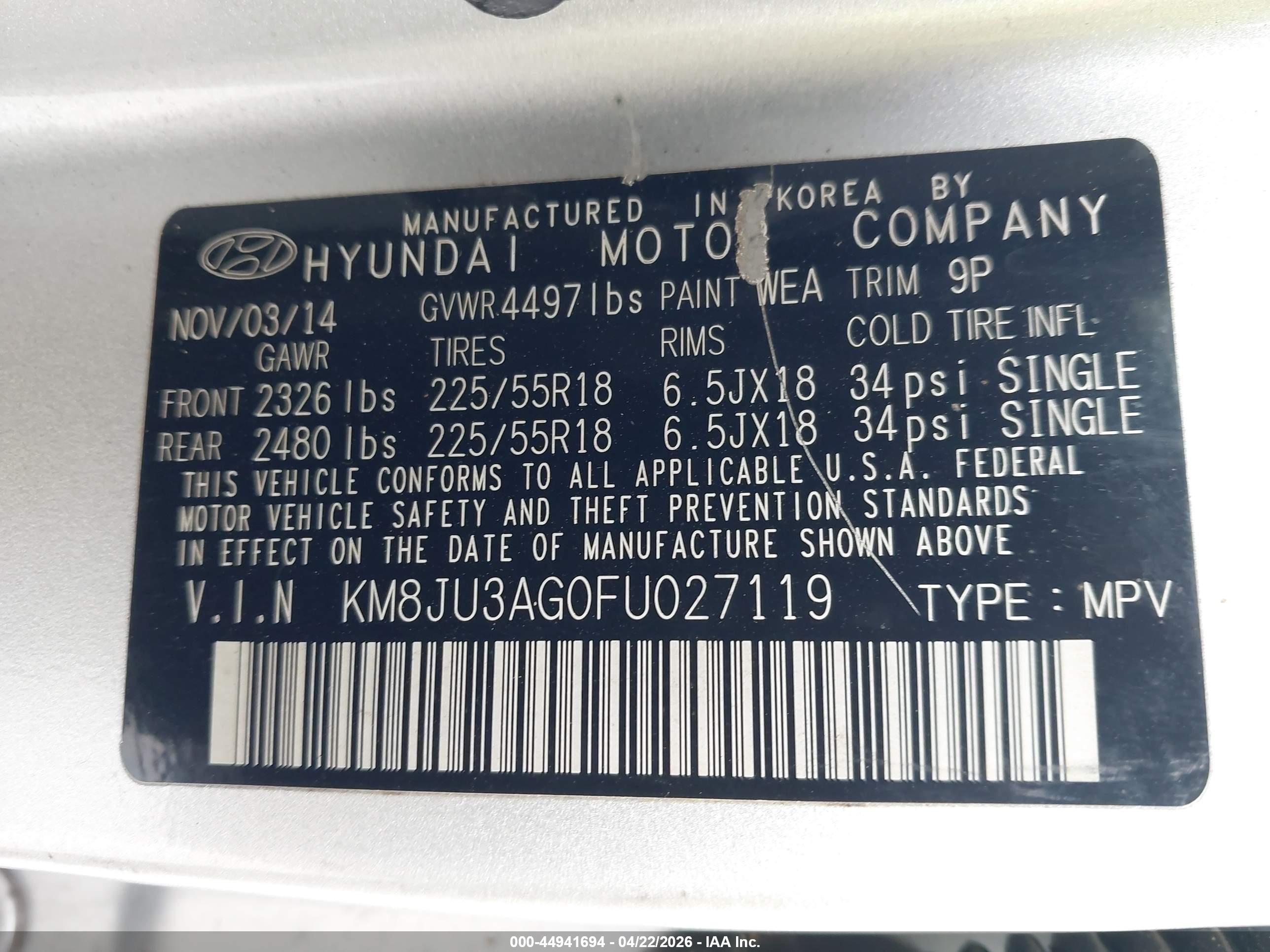 HYUNDAI TUCSON image 9