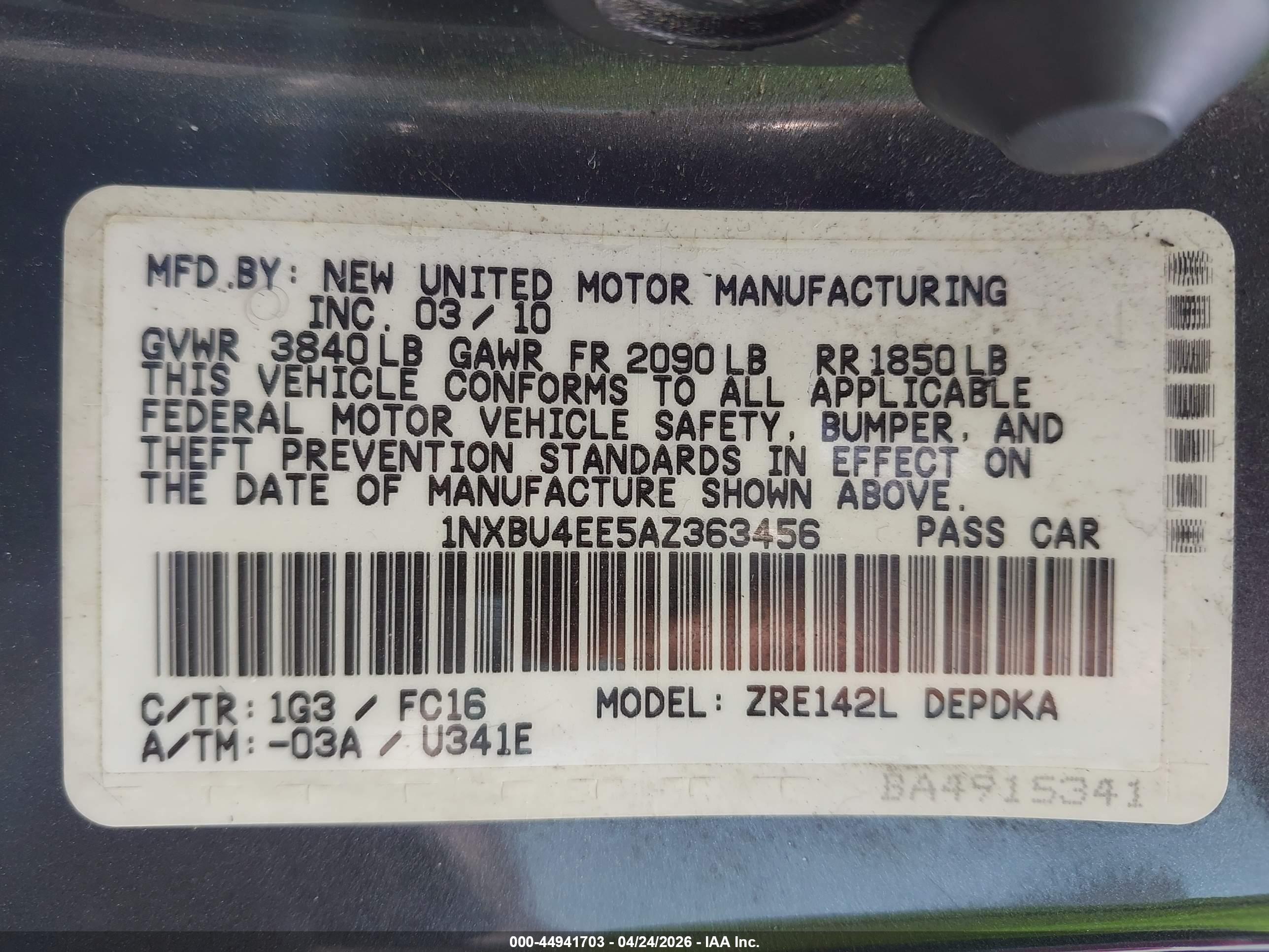 TOYOTA COROLLA image 9
