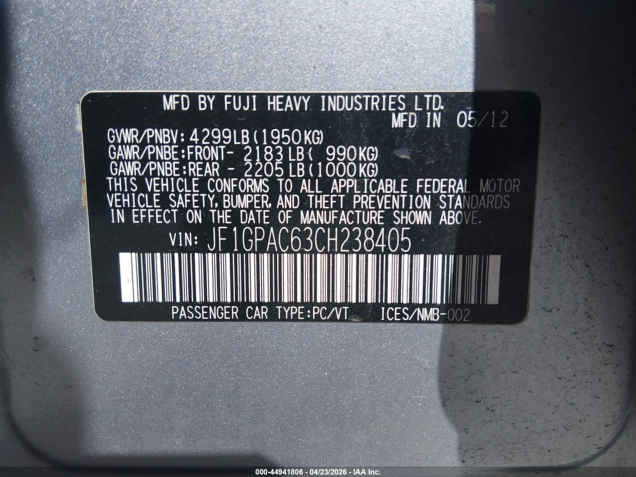 SUBARU IMPREZA image 9