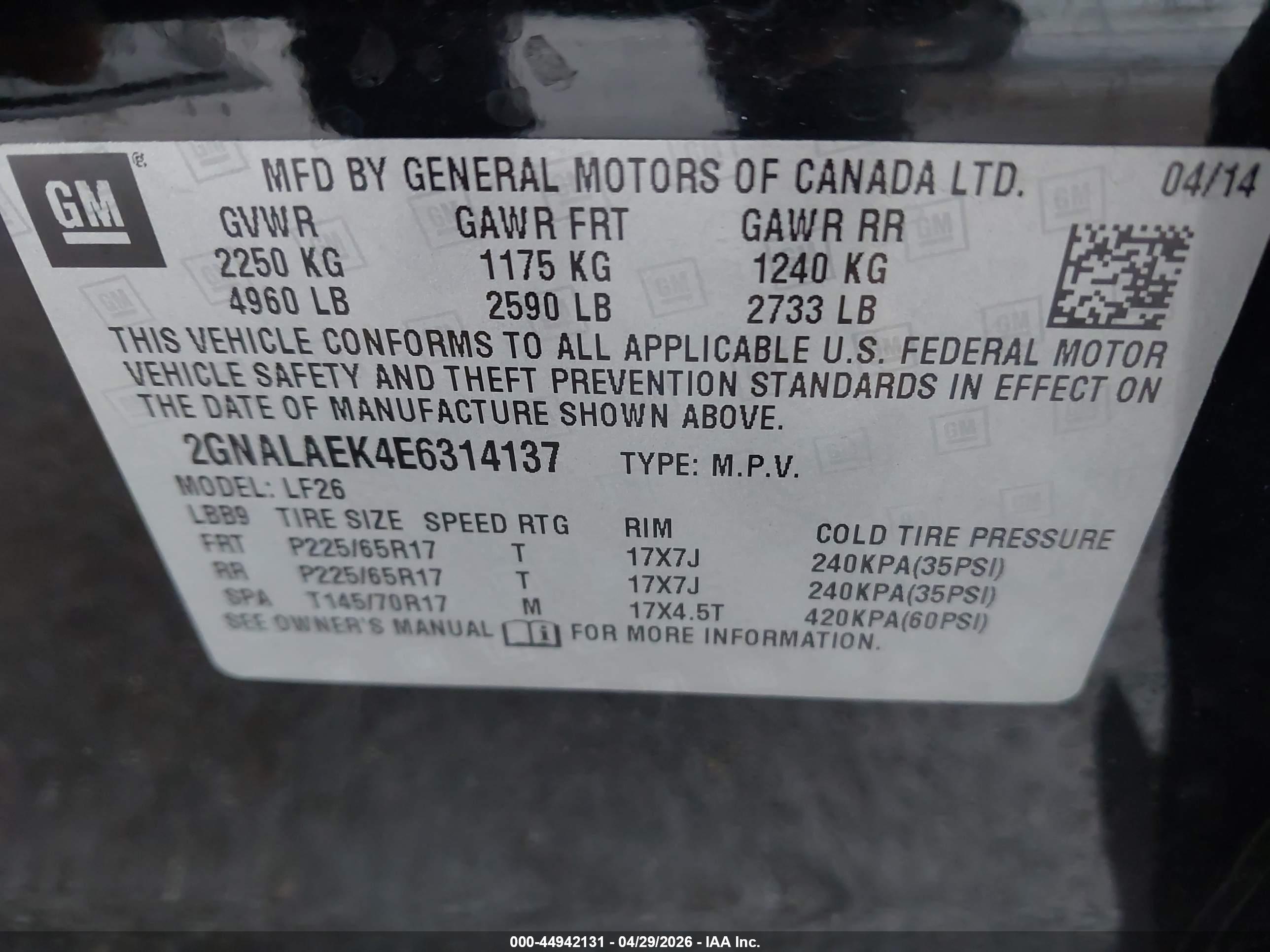 CHEVROLET EQUINOX image 9