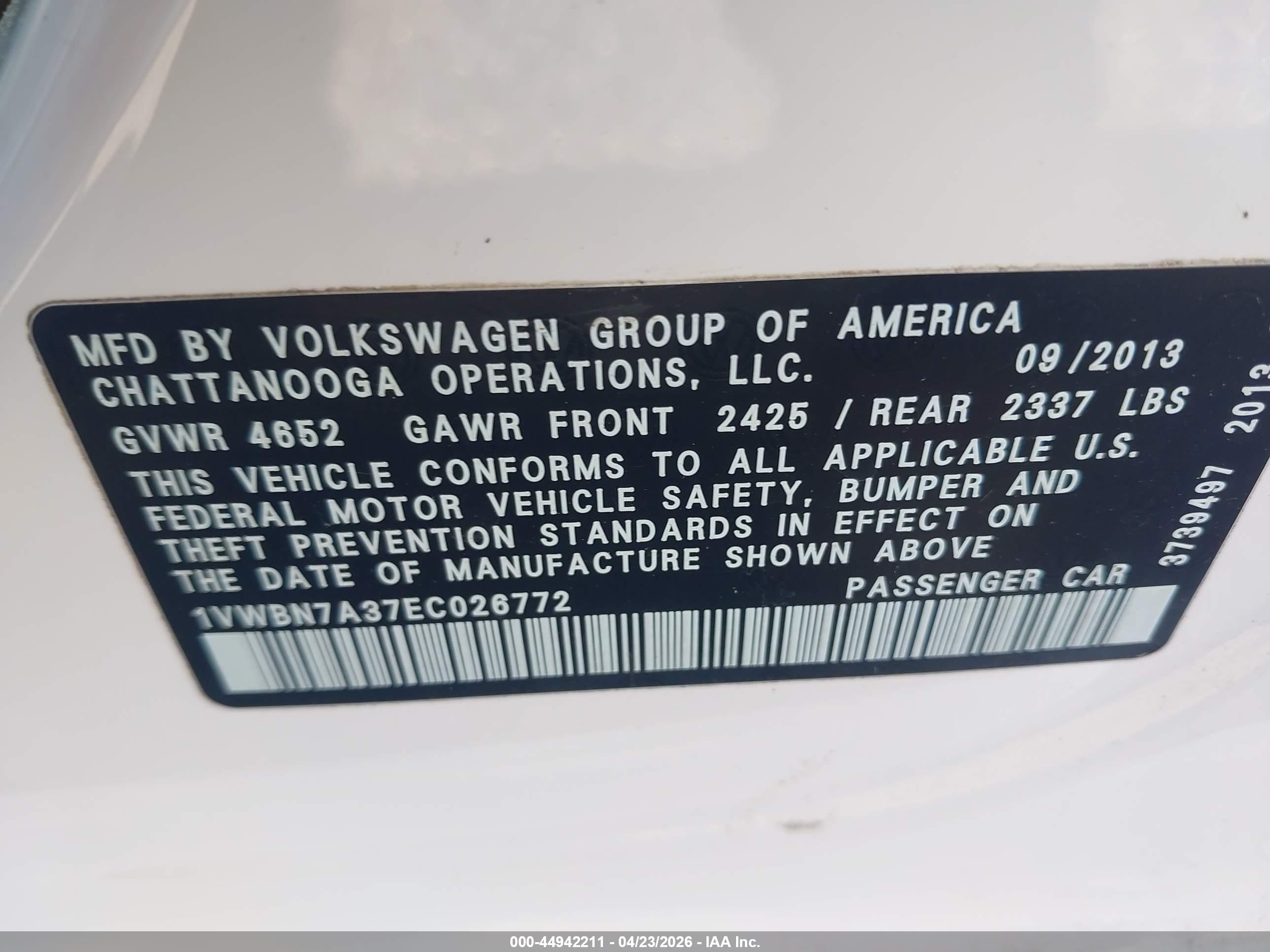 VOLKSWAGEN PASSAT image 9