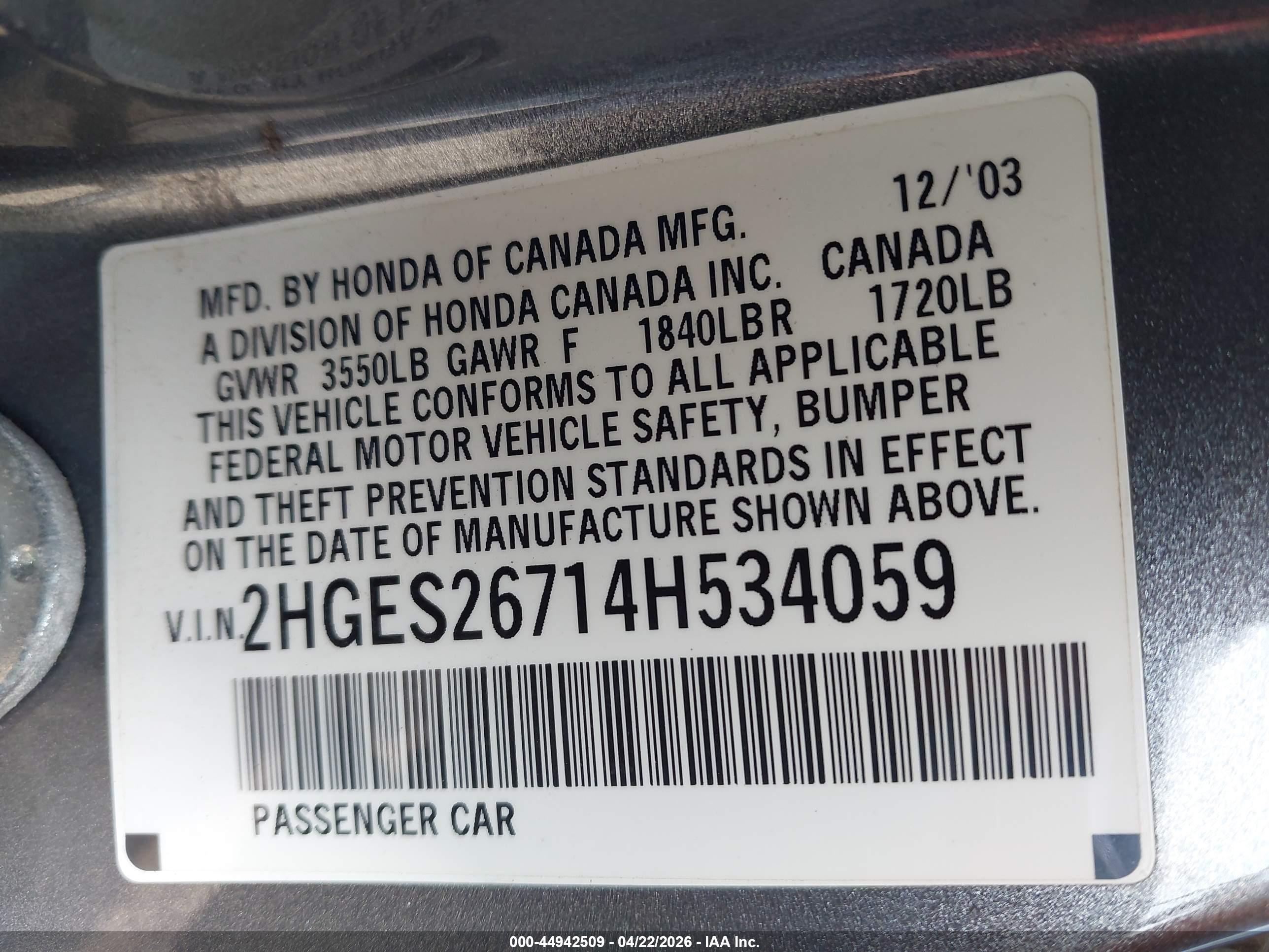 HONDA CIVIC image 9
