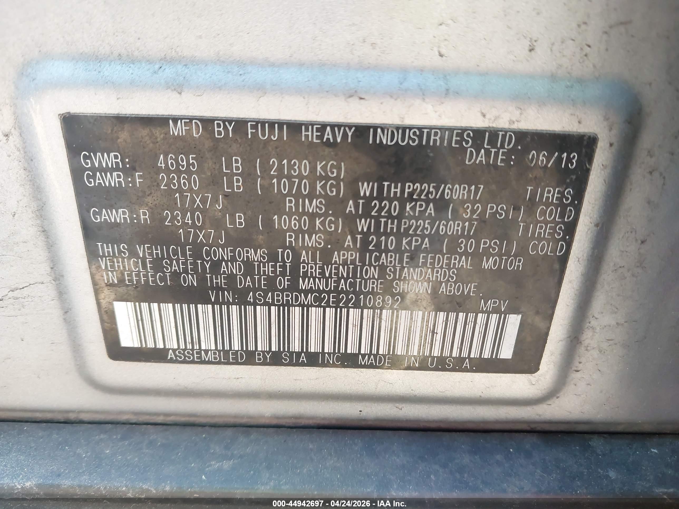 SUBARU OUTBACK image 9