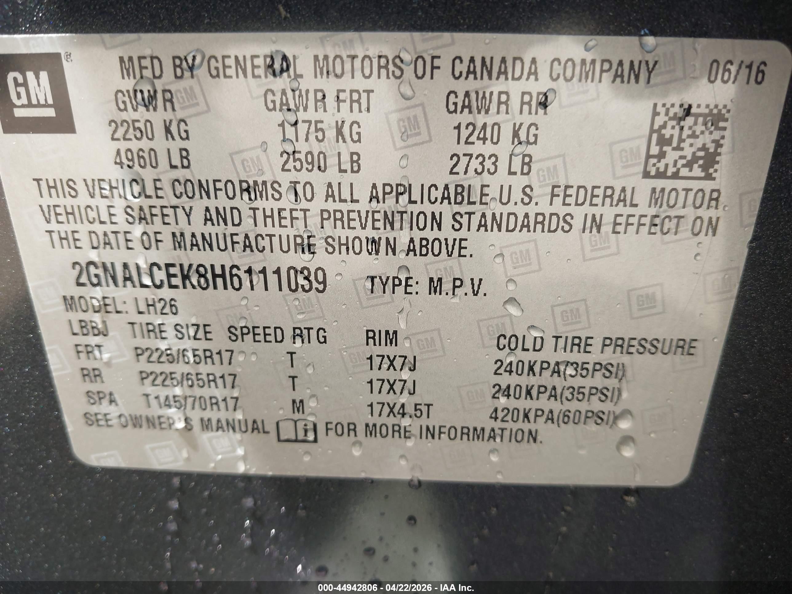 CHEVROLET EQUINOX image 9
