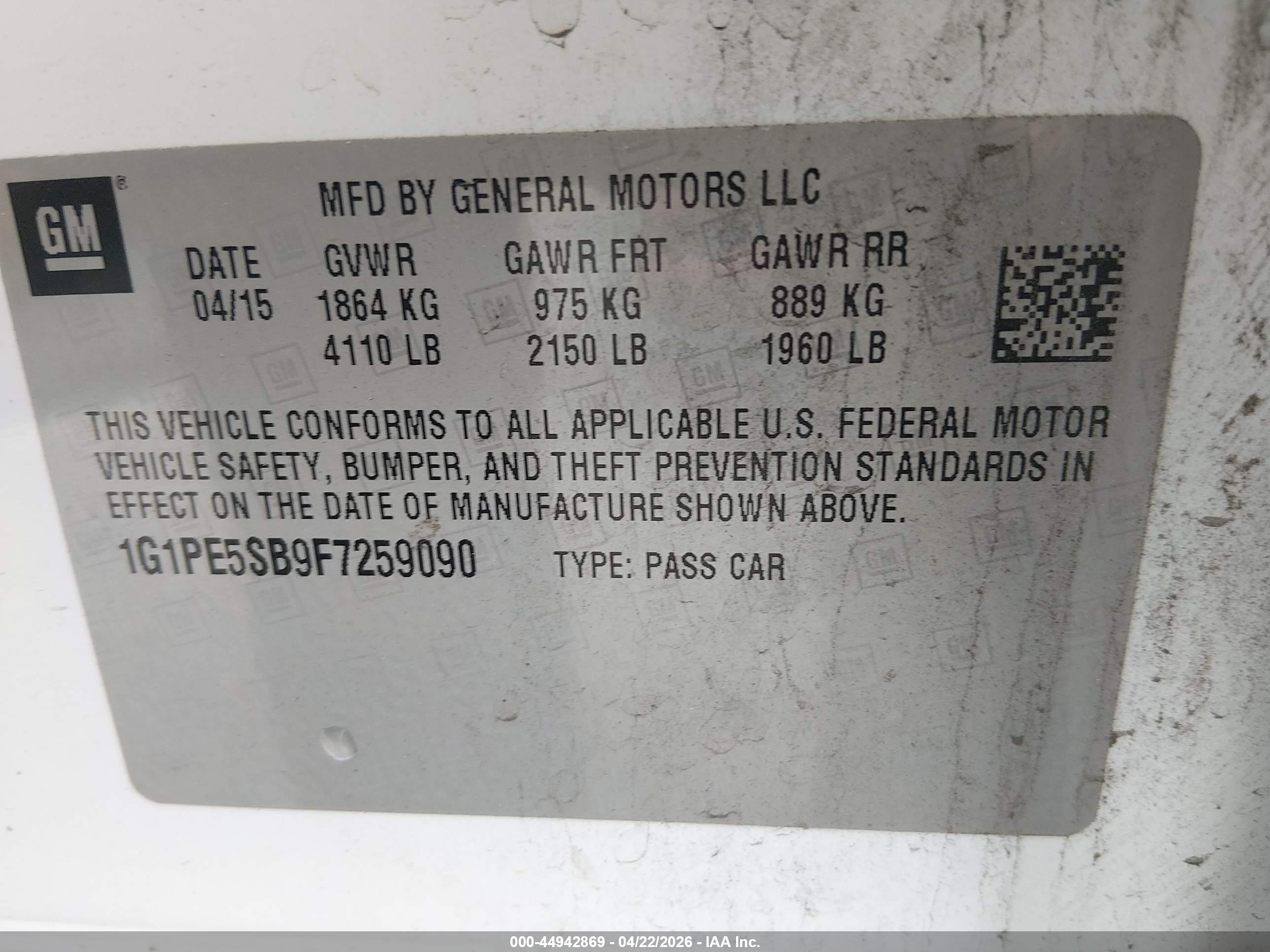 CHEVROLET CRUZE image 9