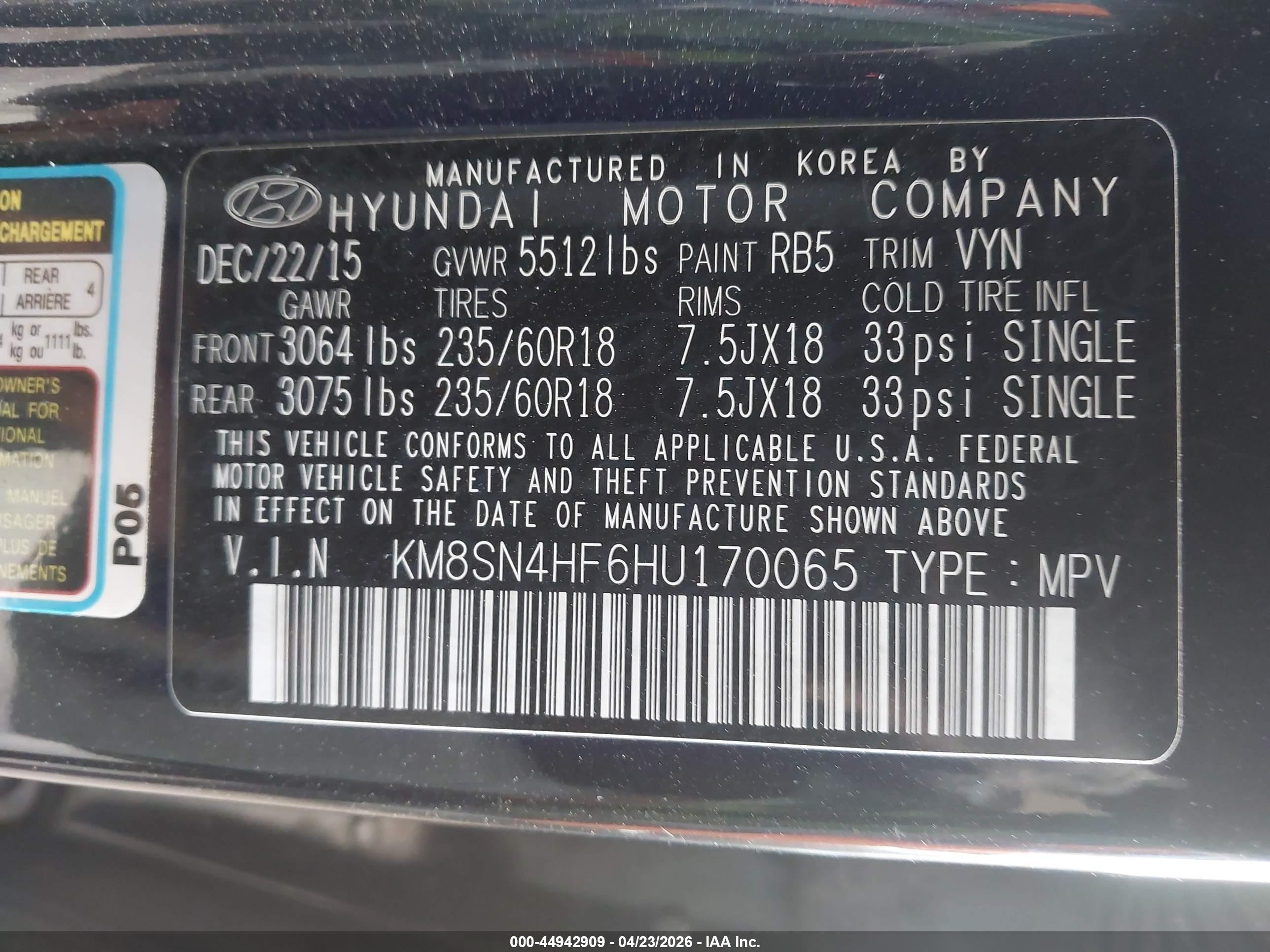HYUNDAI SANTA image 9