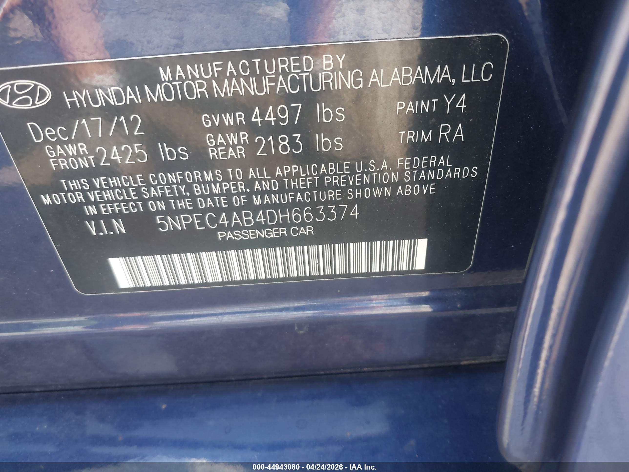 HYUNDAI SONATA image 9
