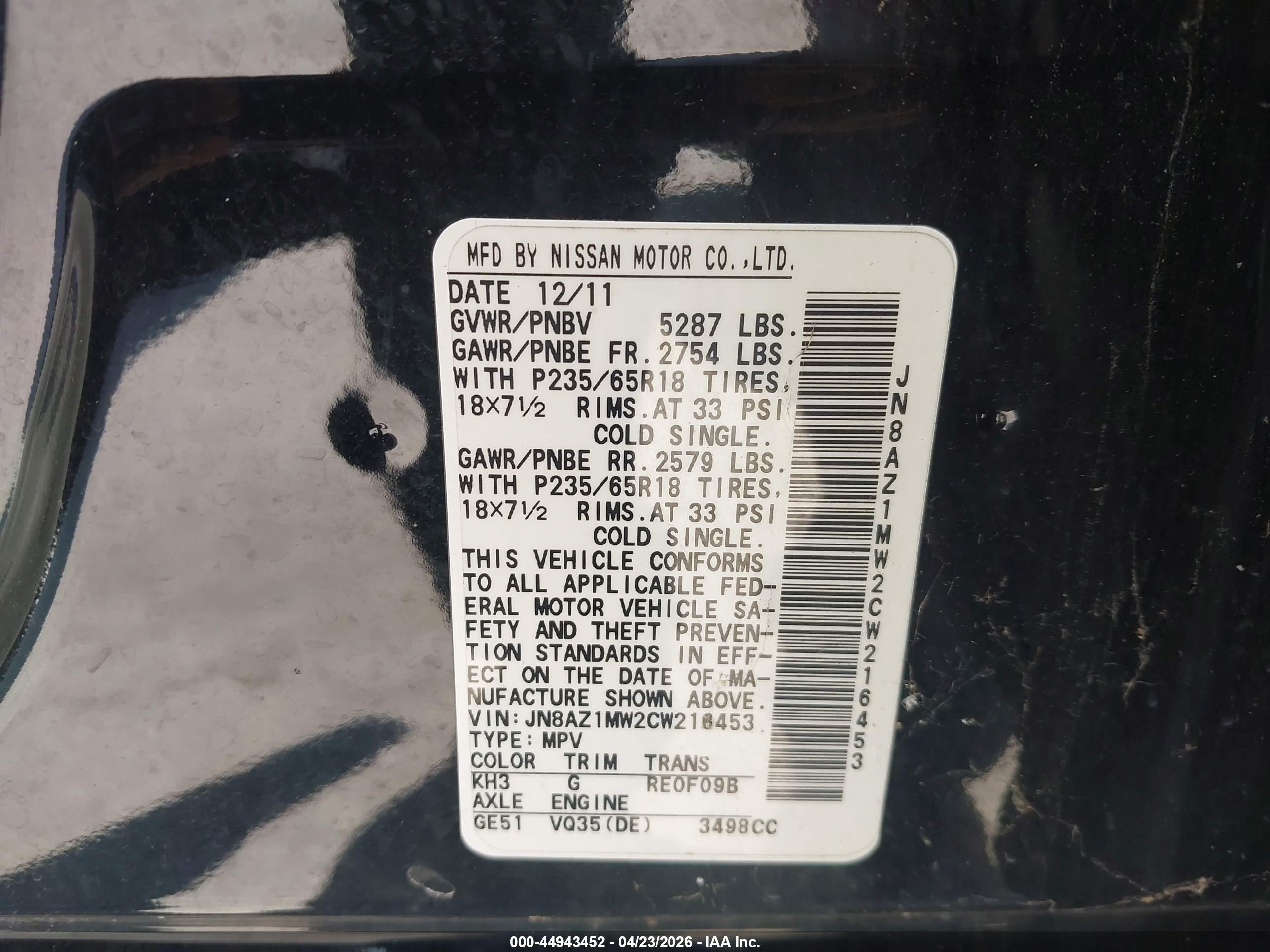 NISSAN MURANO image 9