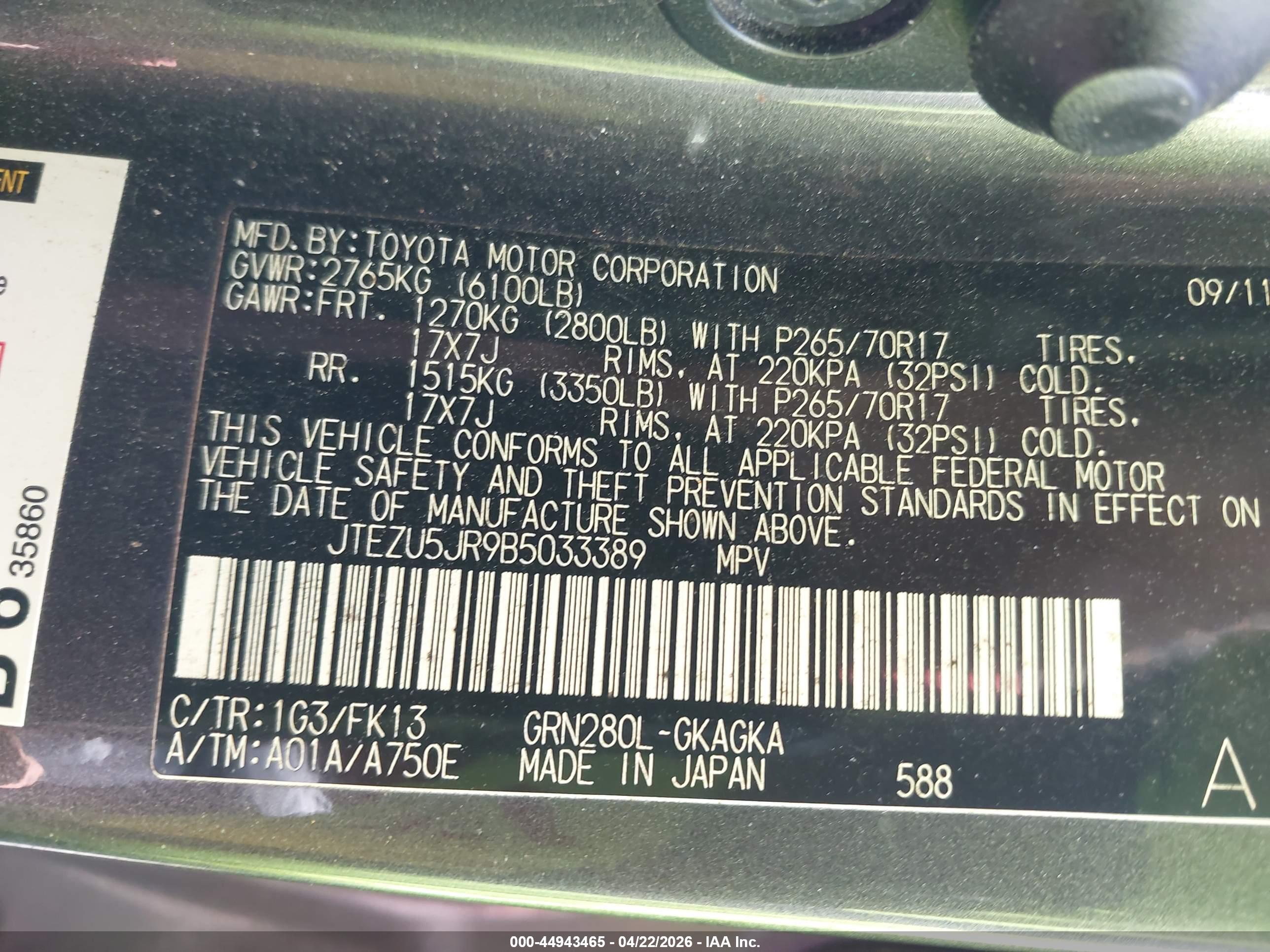 TOYOTA 4RUNNER image 9