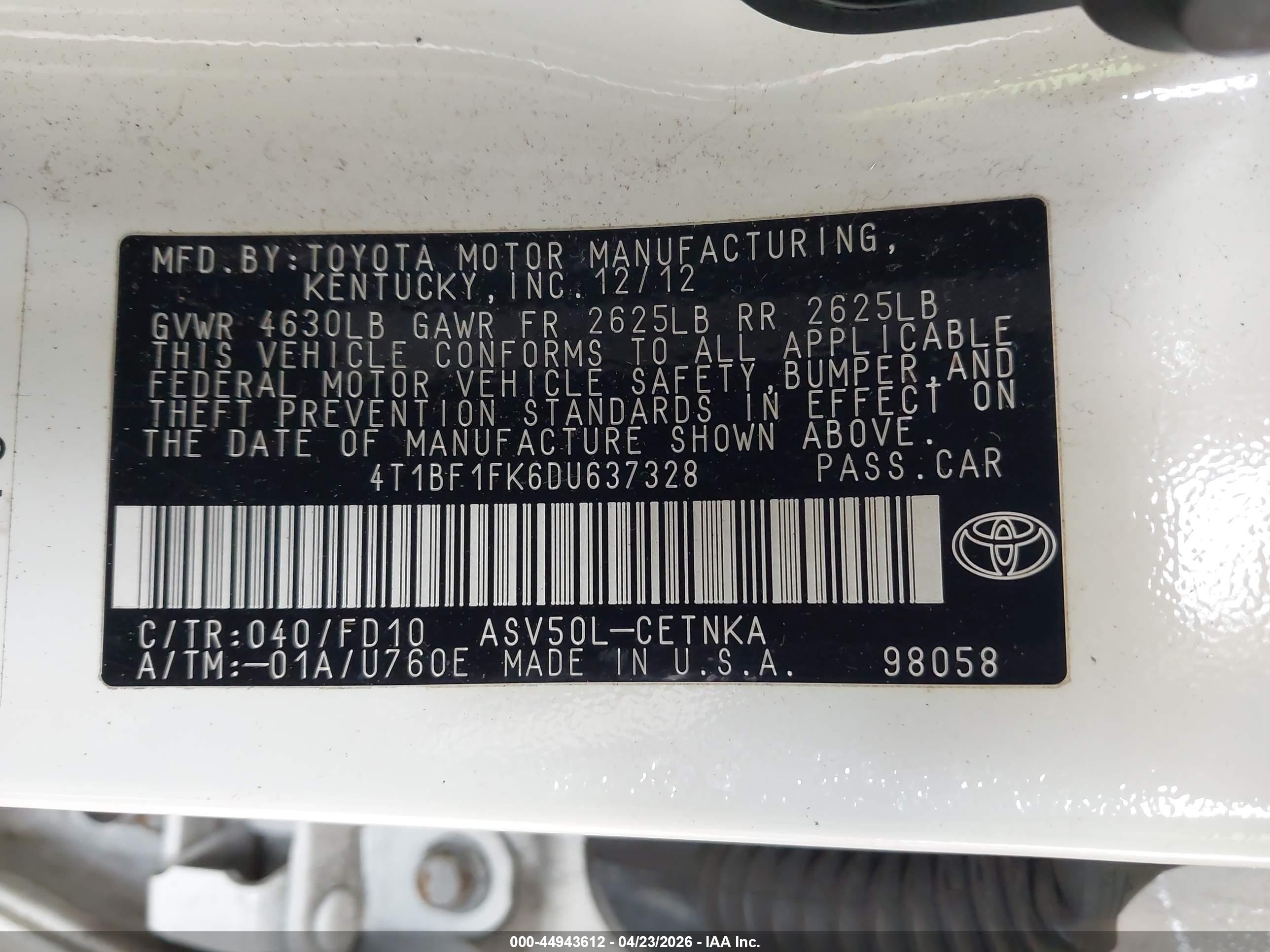 TOYOTA CAMRY image 9