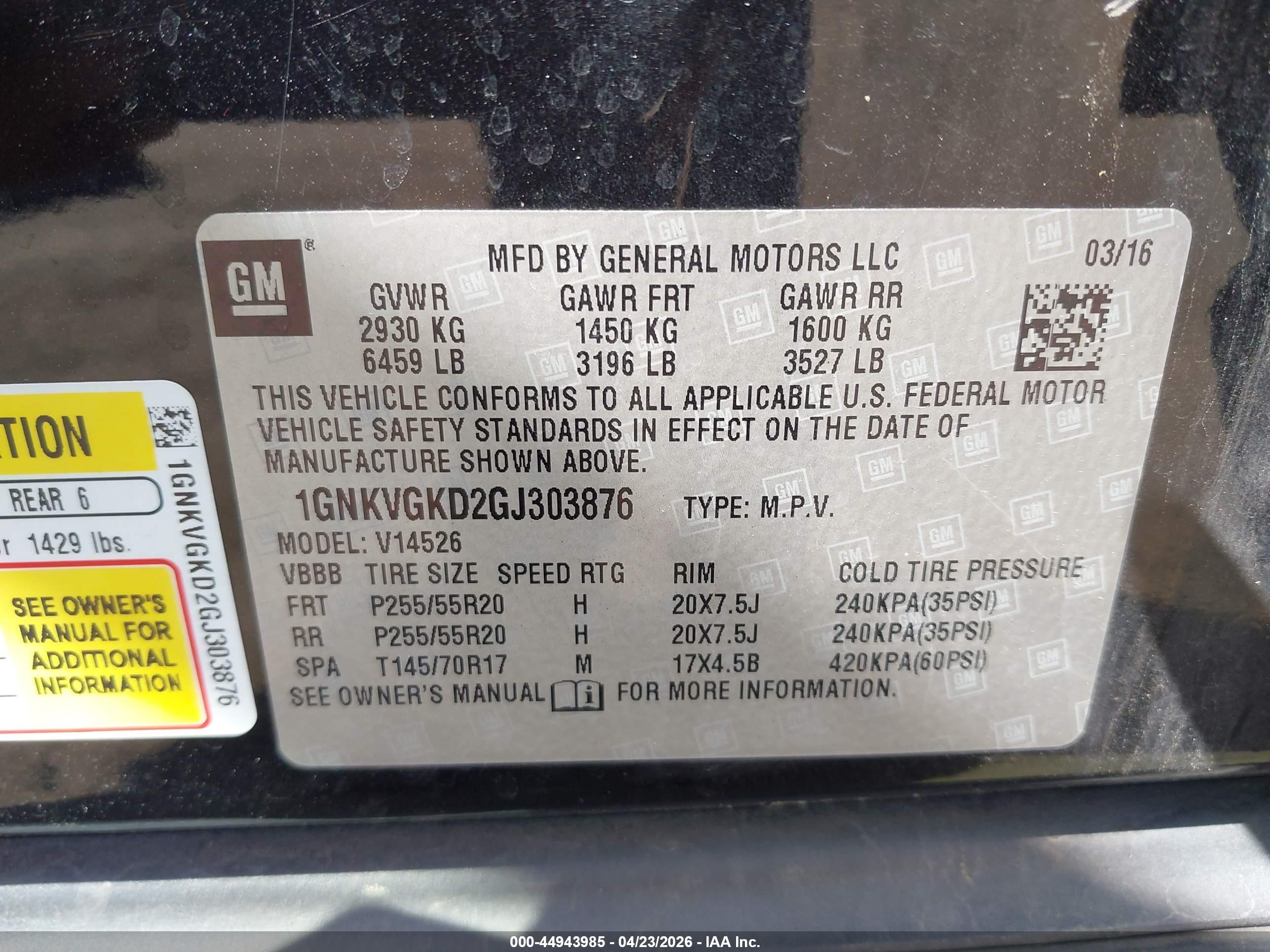 CHEVROLET TRAVERSE image 9