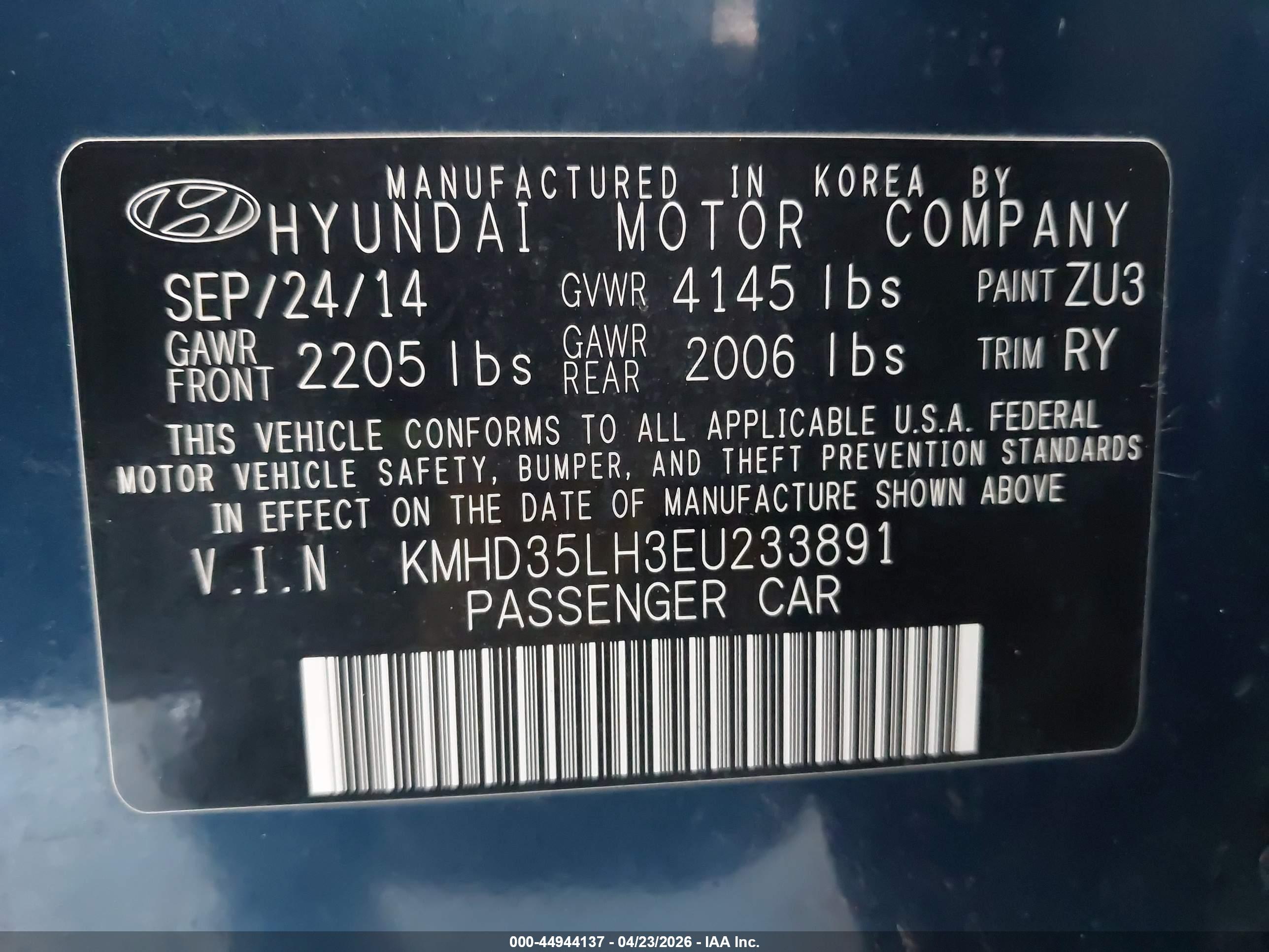 HYUNDAI ELANTRA image 9