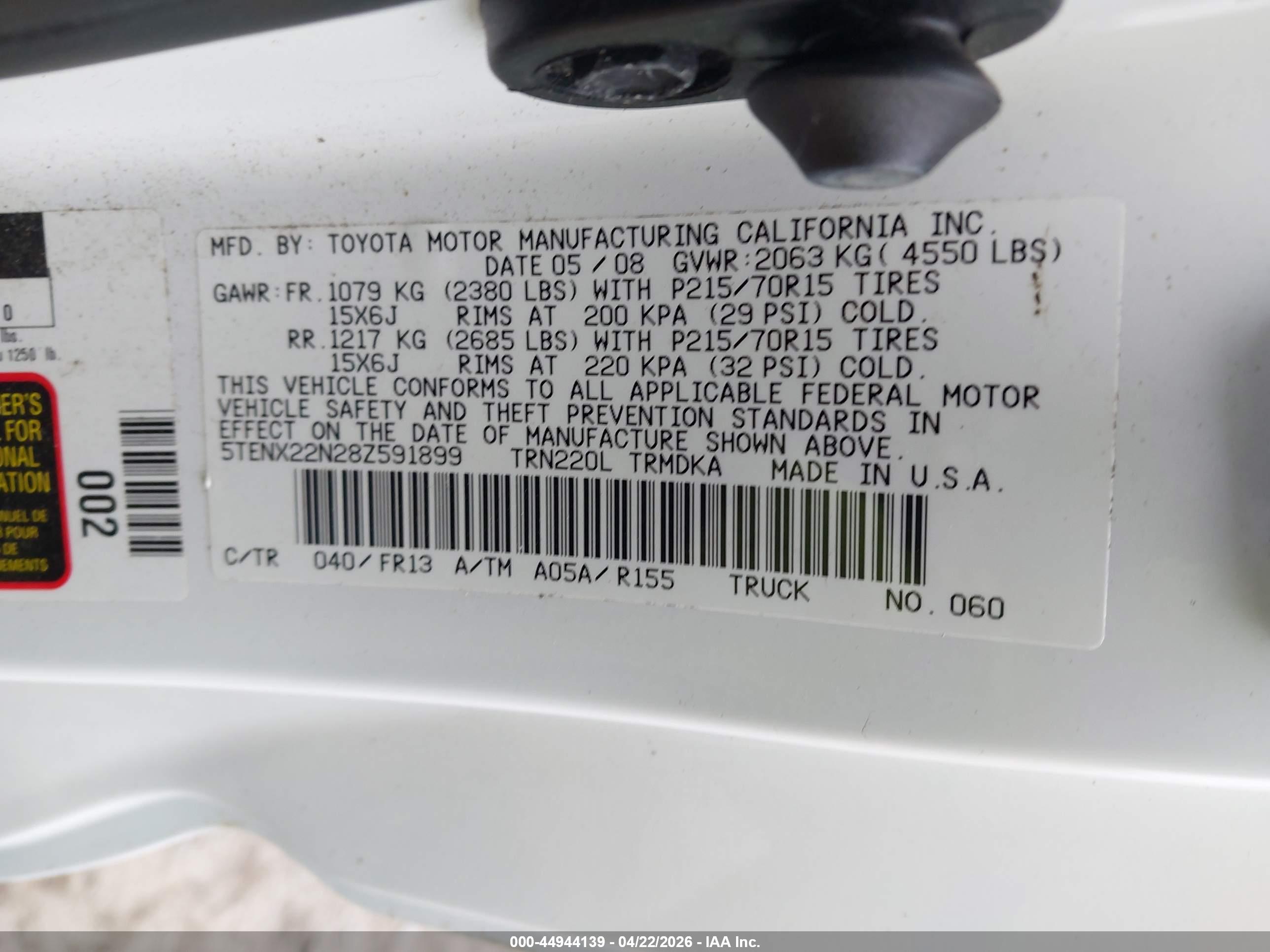 TOYOTA TACOMA image 9