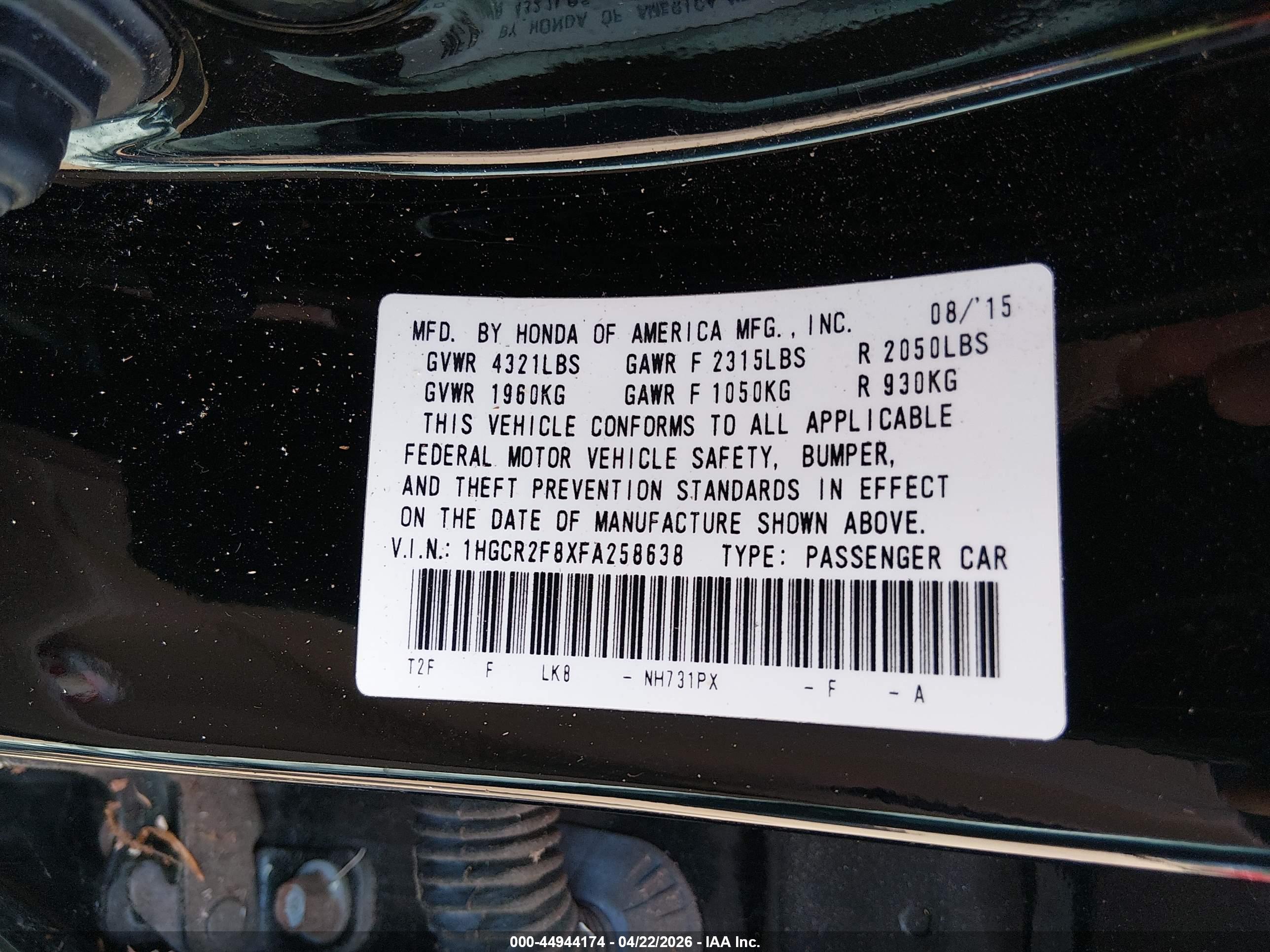 HONDA ACCORD image 9