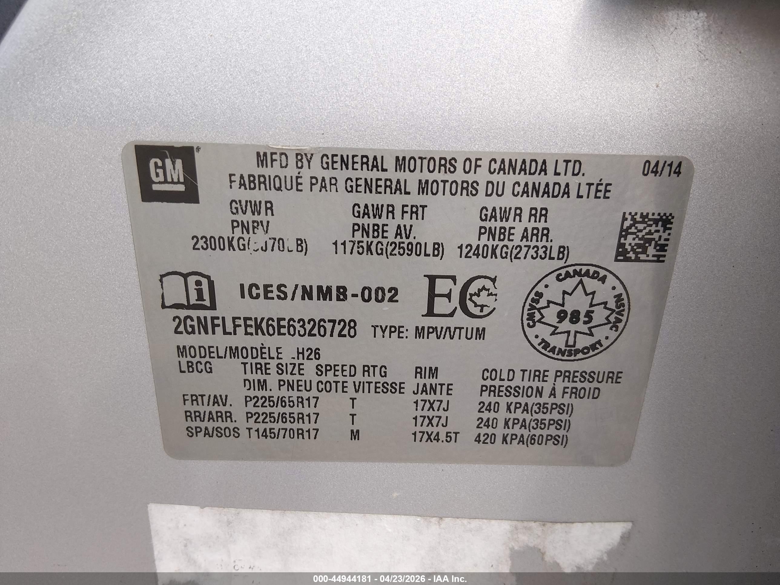 CHEVROLET EQUINOX image 9