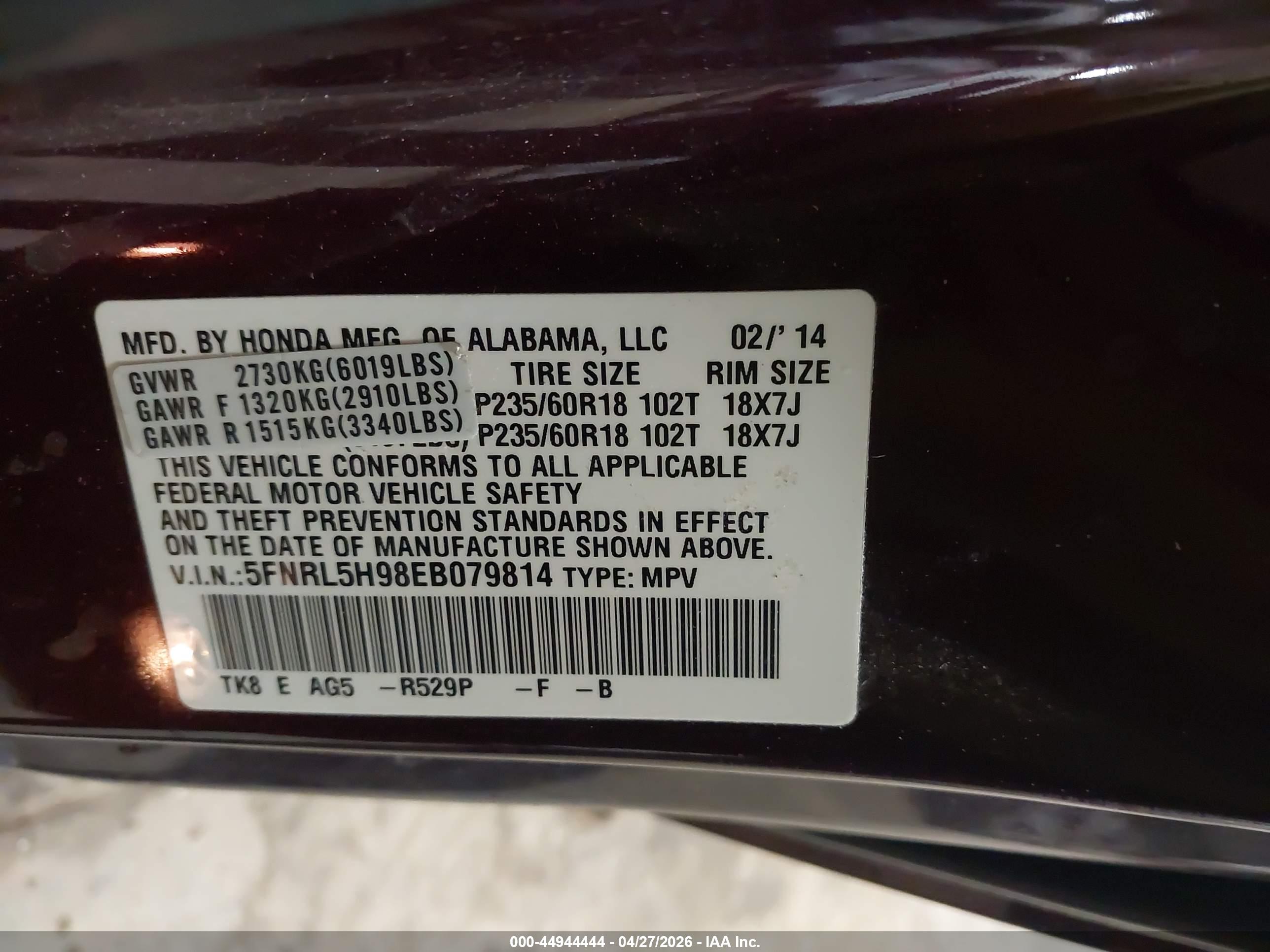HONDA ODYSSEY image 9
