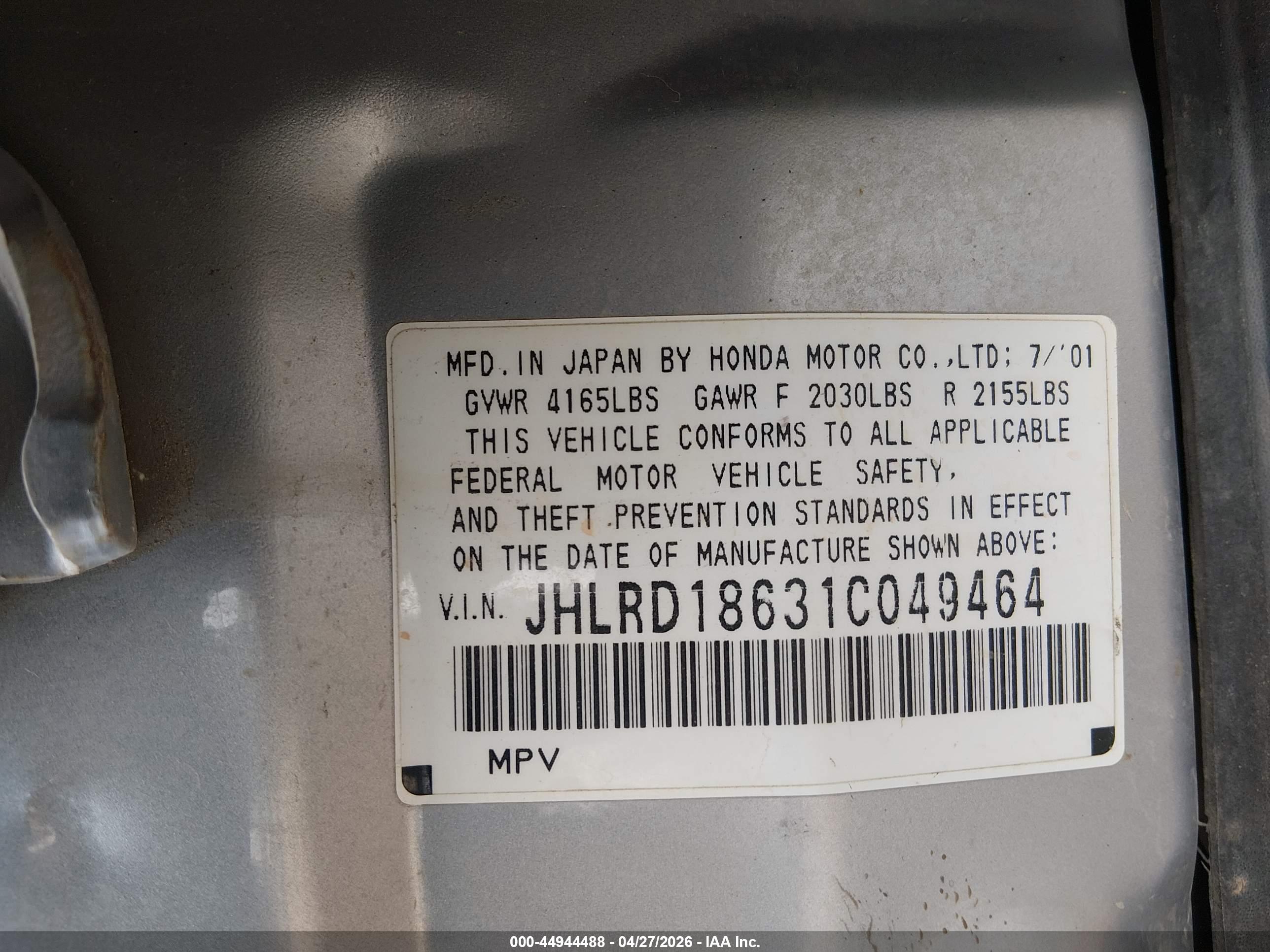 HONDA CR-V image 9