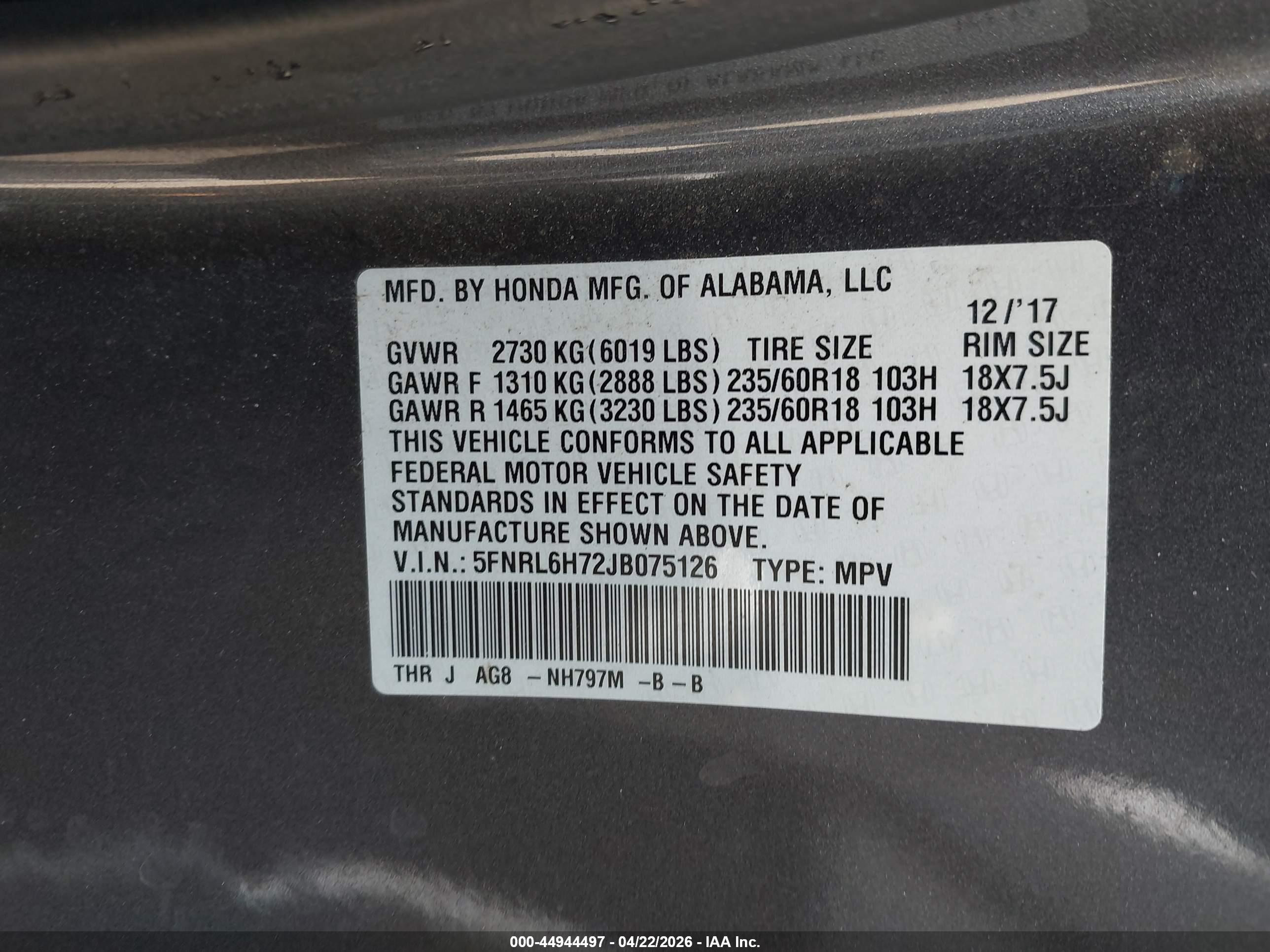 HONDA ODYSSEY image 9