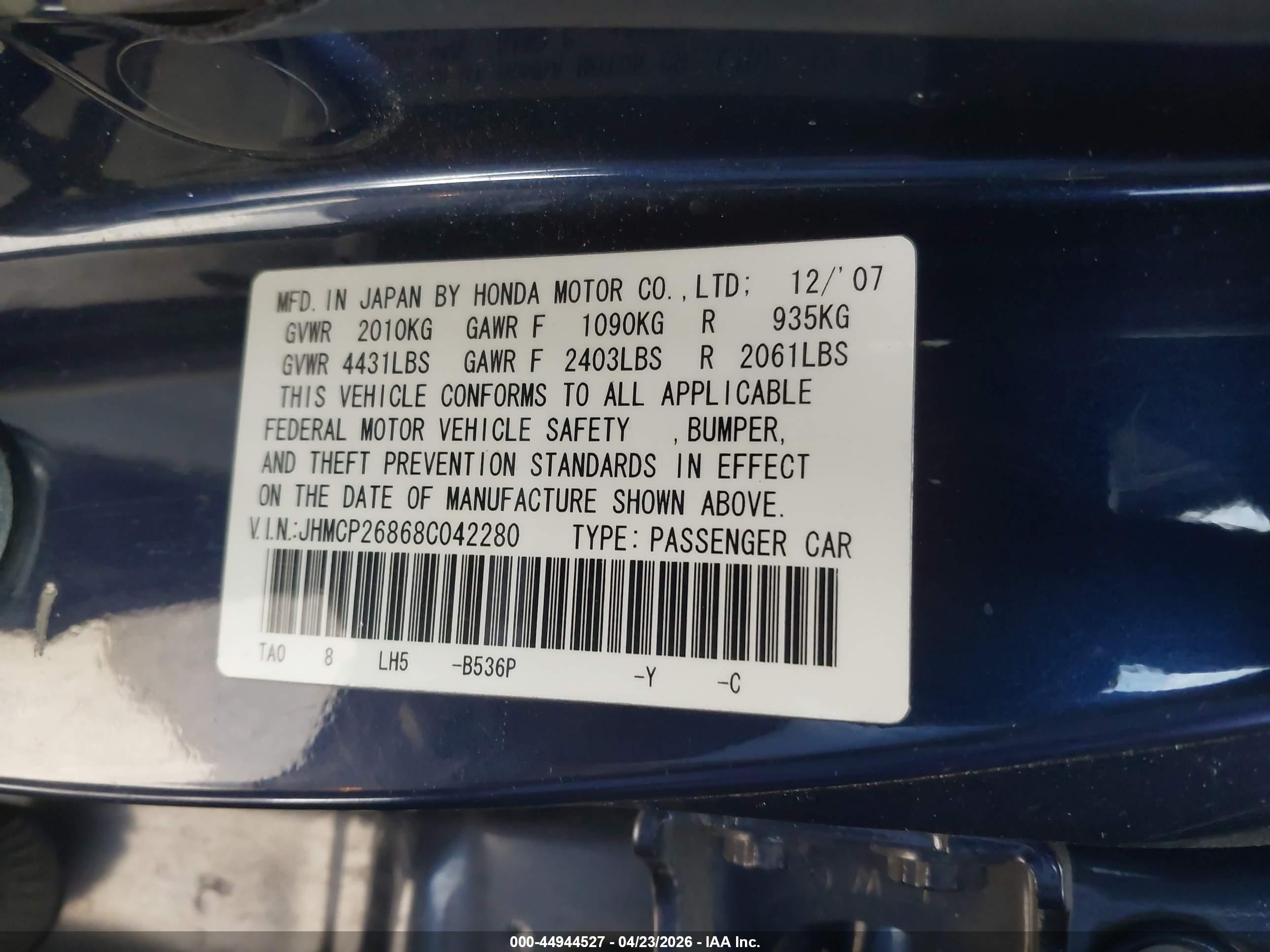 HONDA ACCORD image 9
