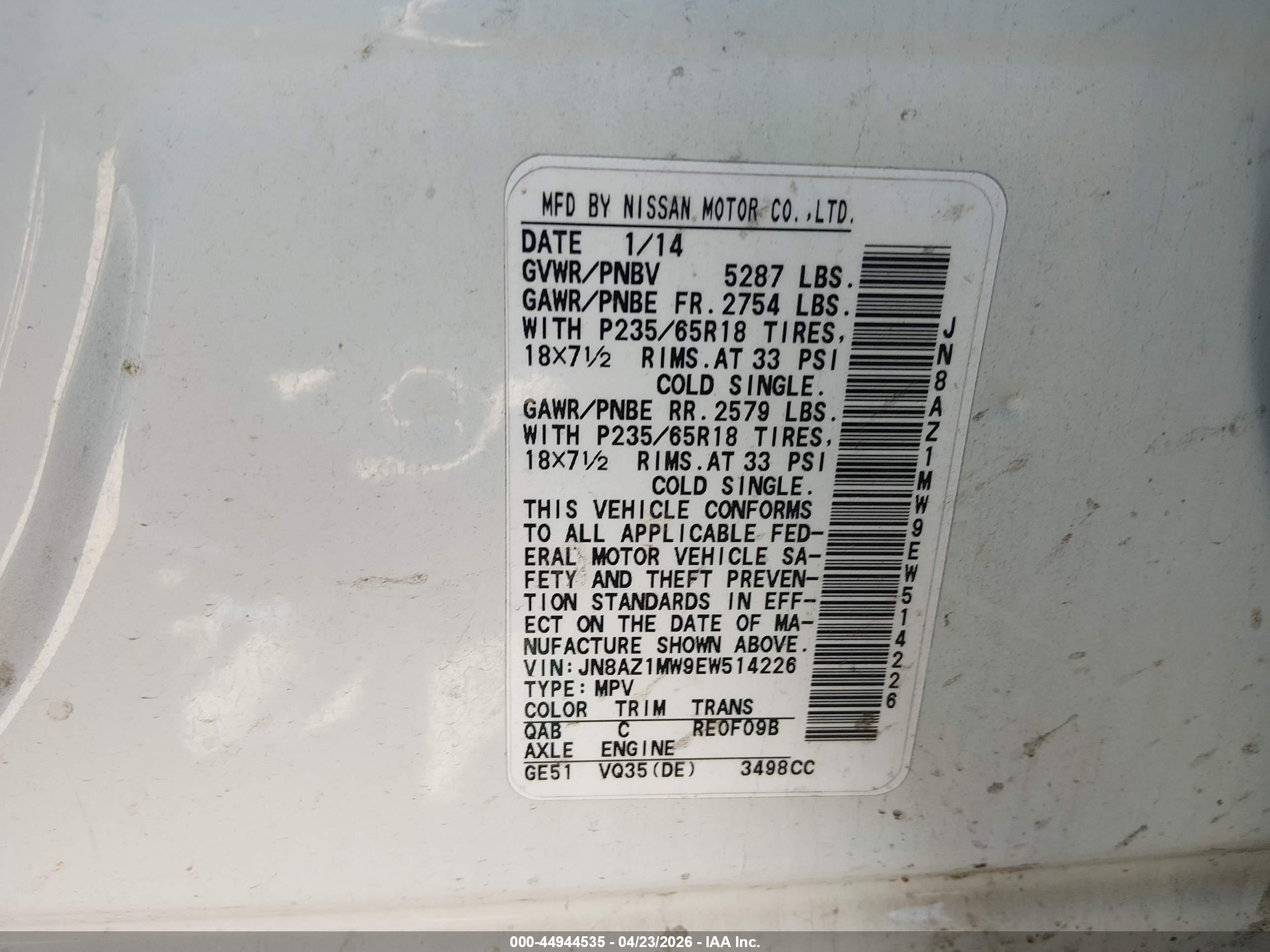 NISSAN MURANO image 9