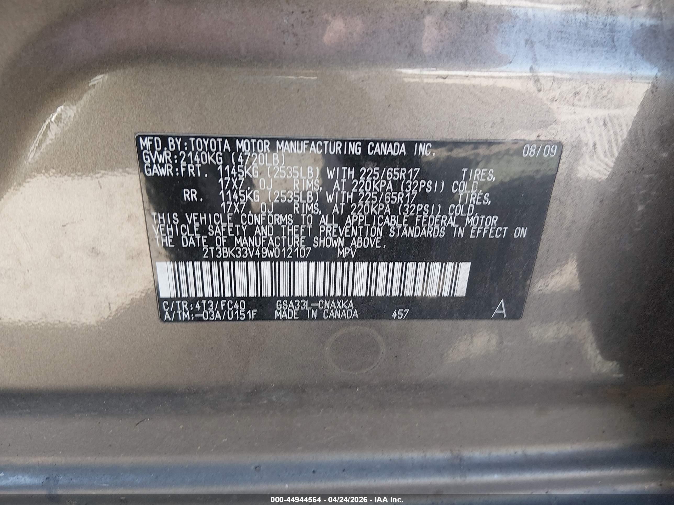 TOYOTA RAV4 image 9