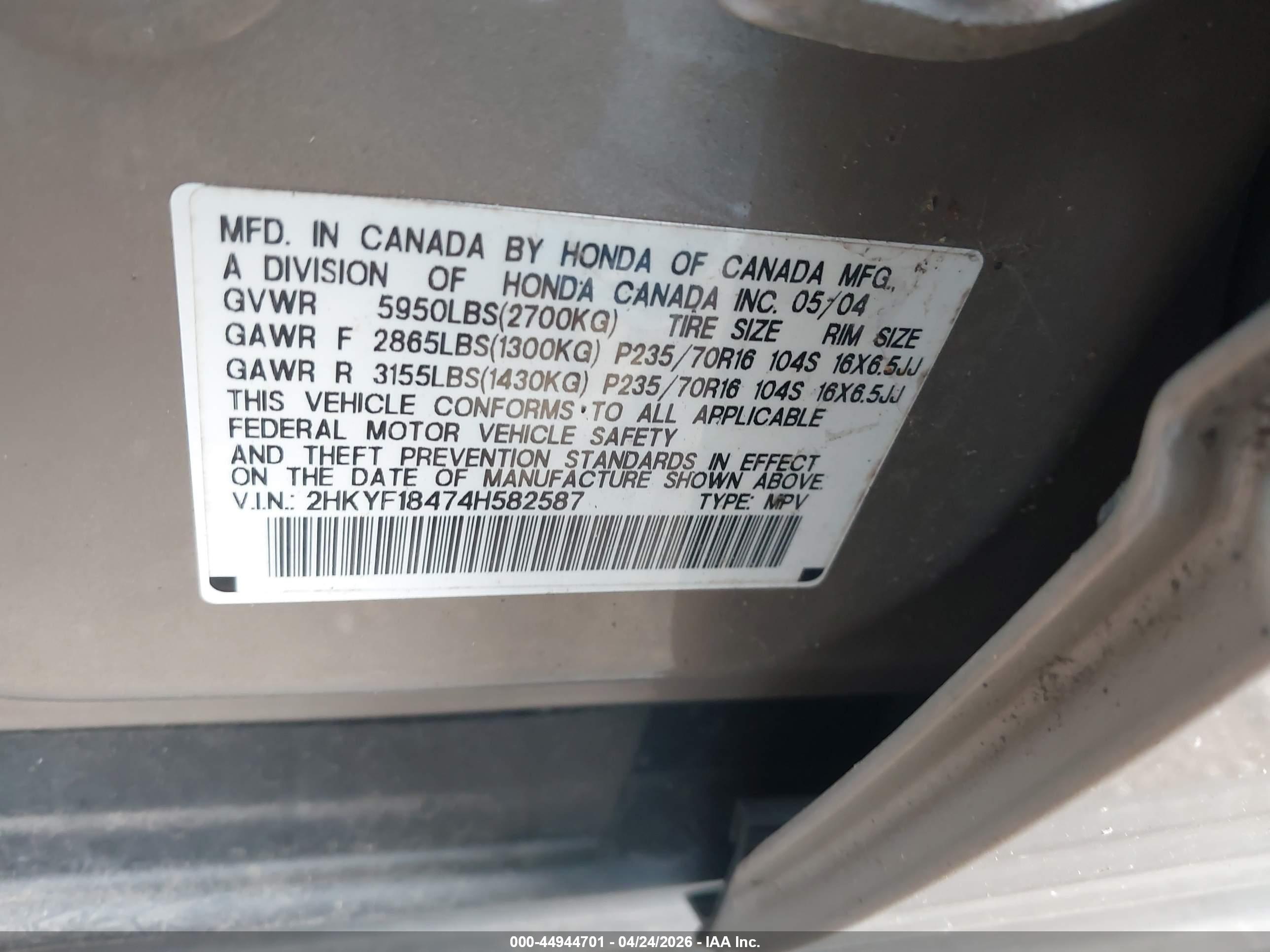 HONDA PILOT image 9