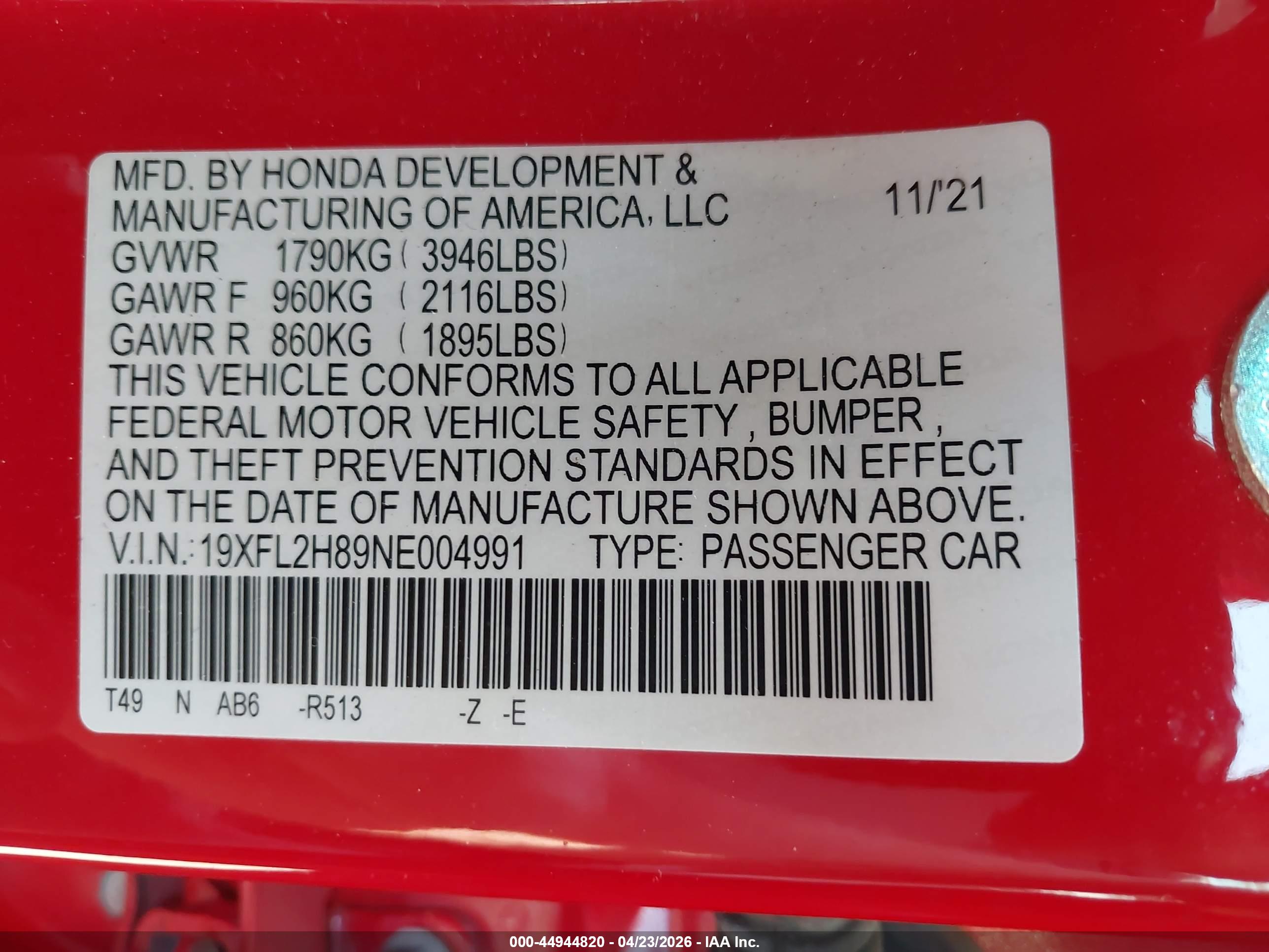 HONDA CIVIC image 9