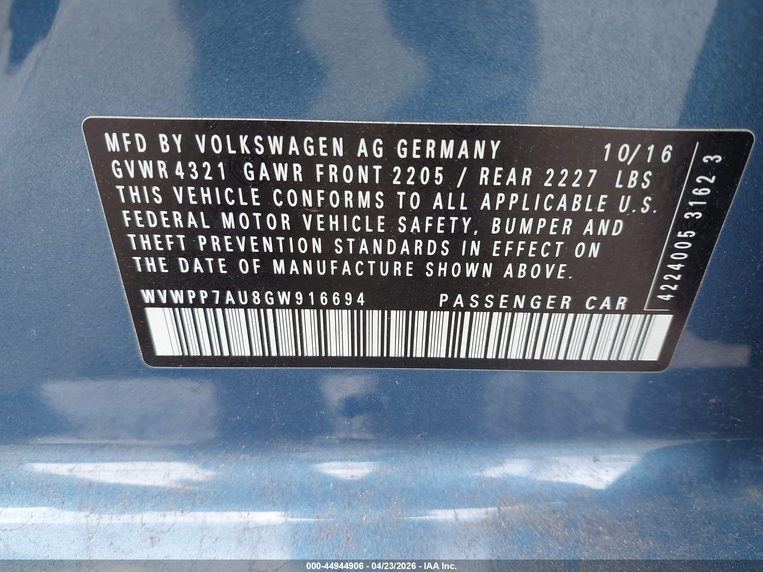 VOLKSWAGEN E-GOLF image 9