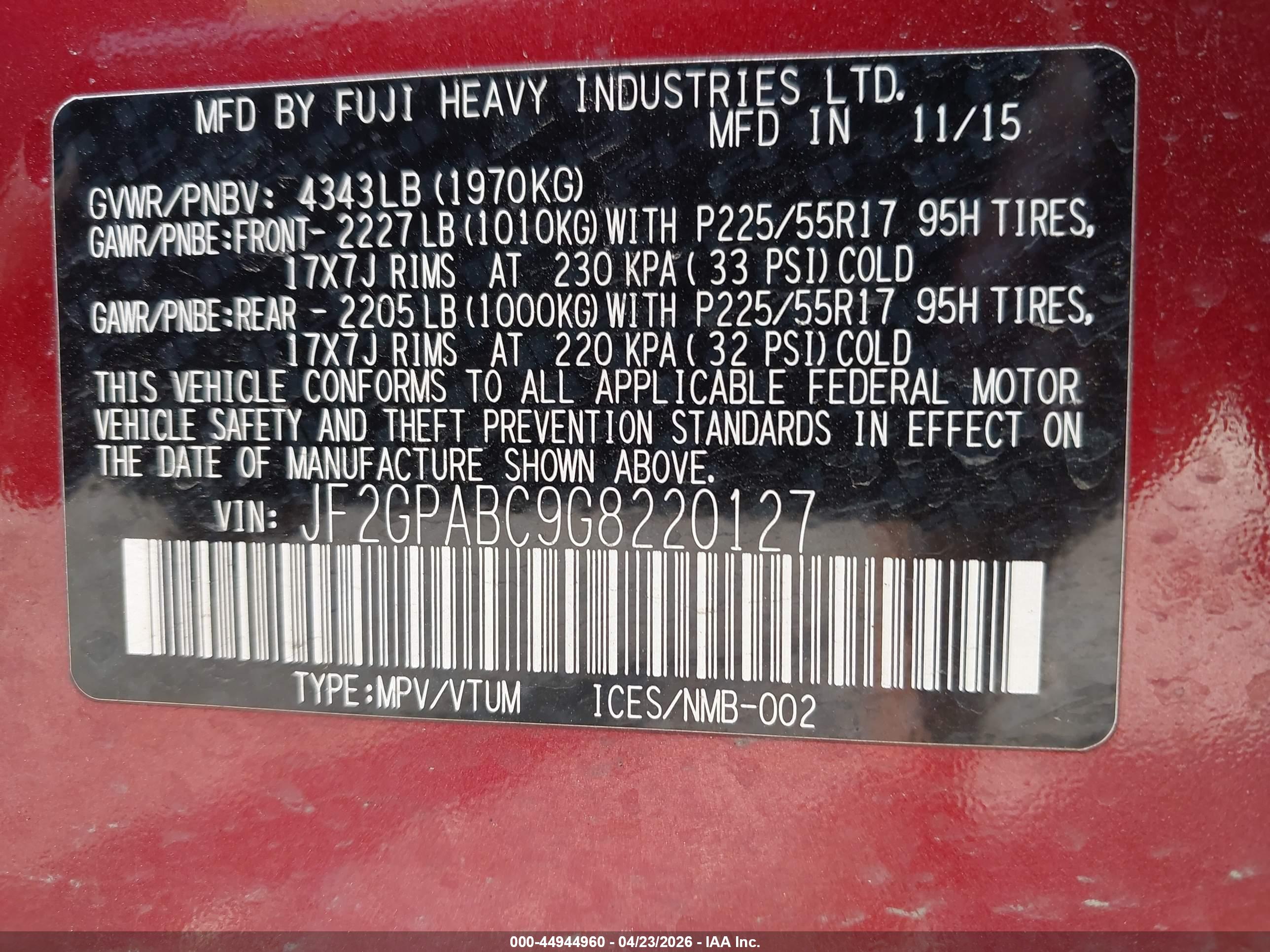 SUBARU CROSSTREK image 9