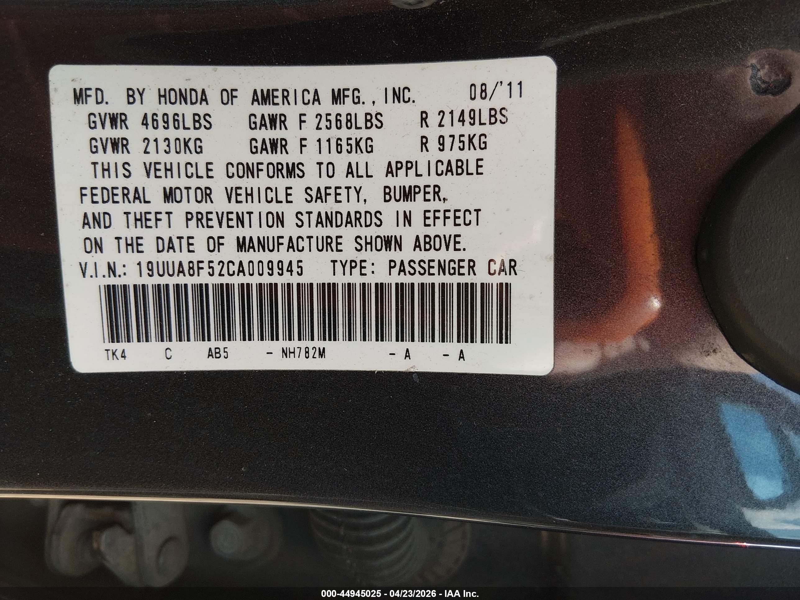 ACURA TL image 9