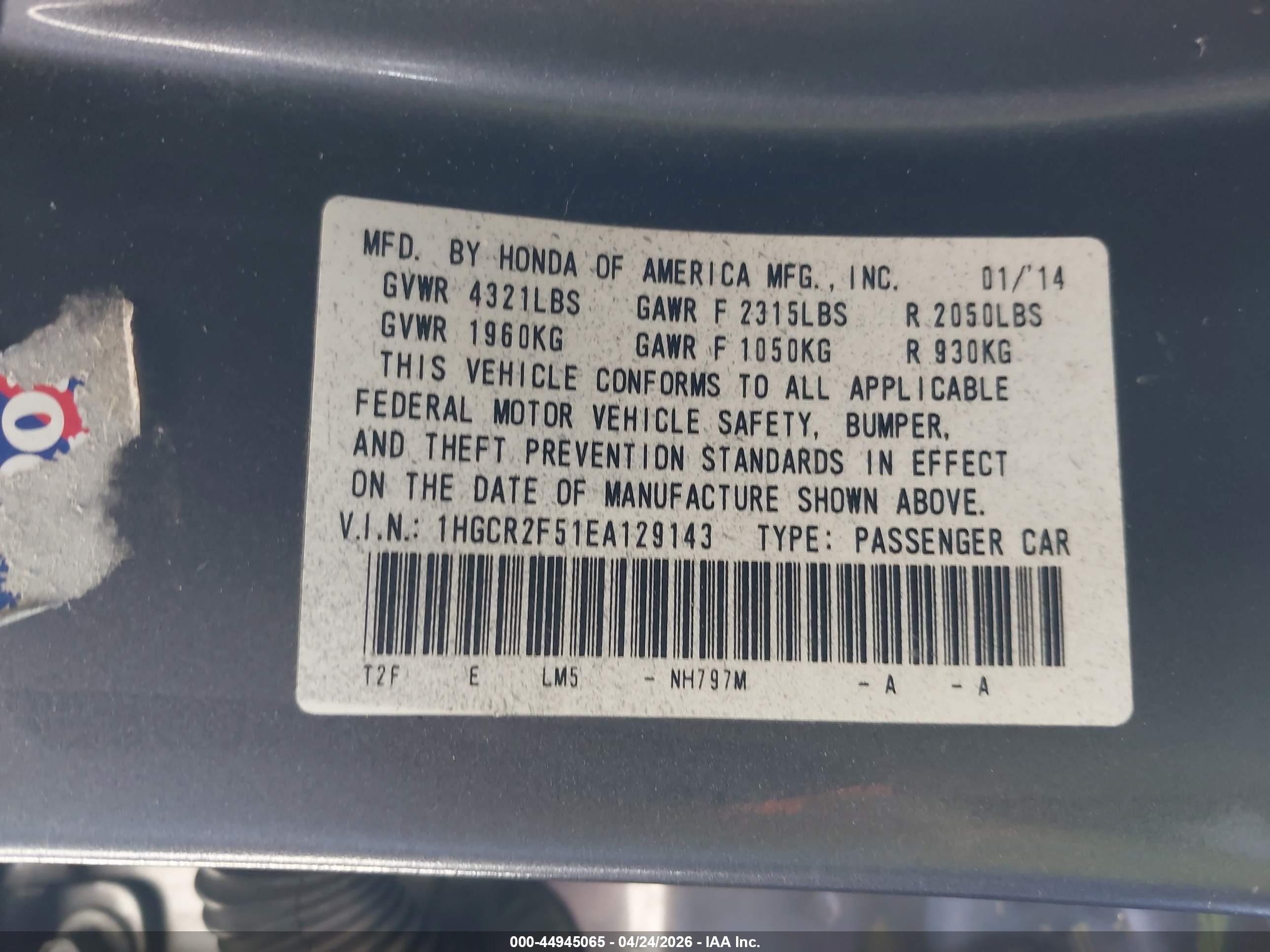 HONDA ACCORD image 9