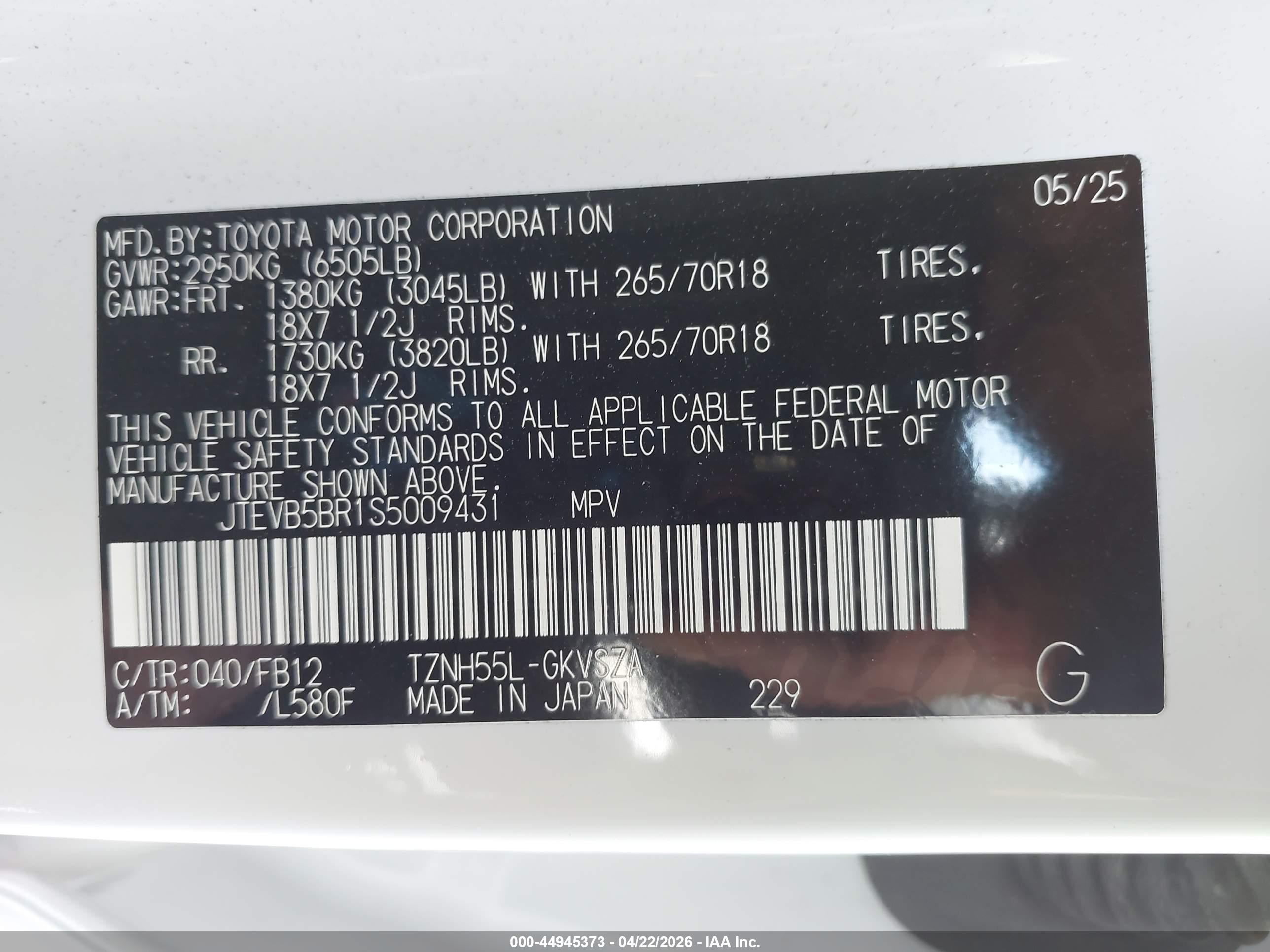 TOYOTA 4RUNNER image 9