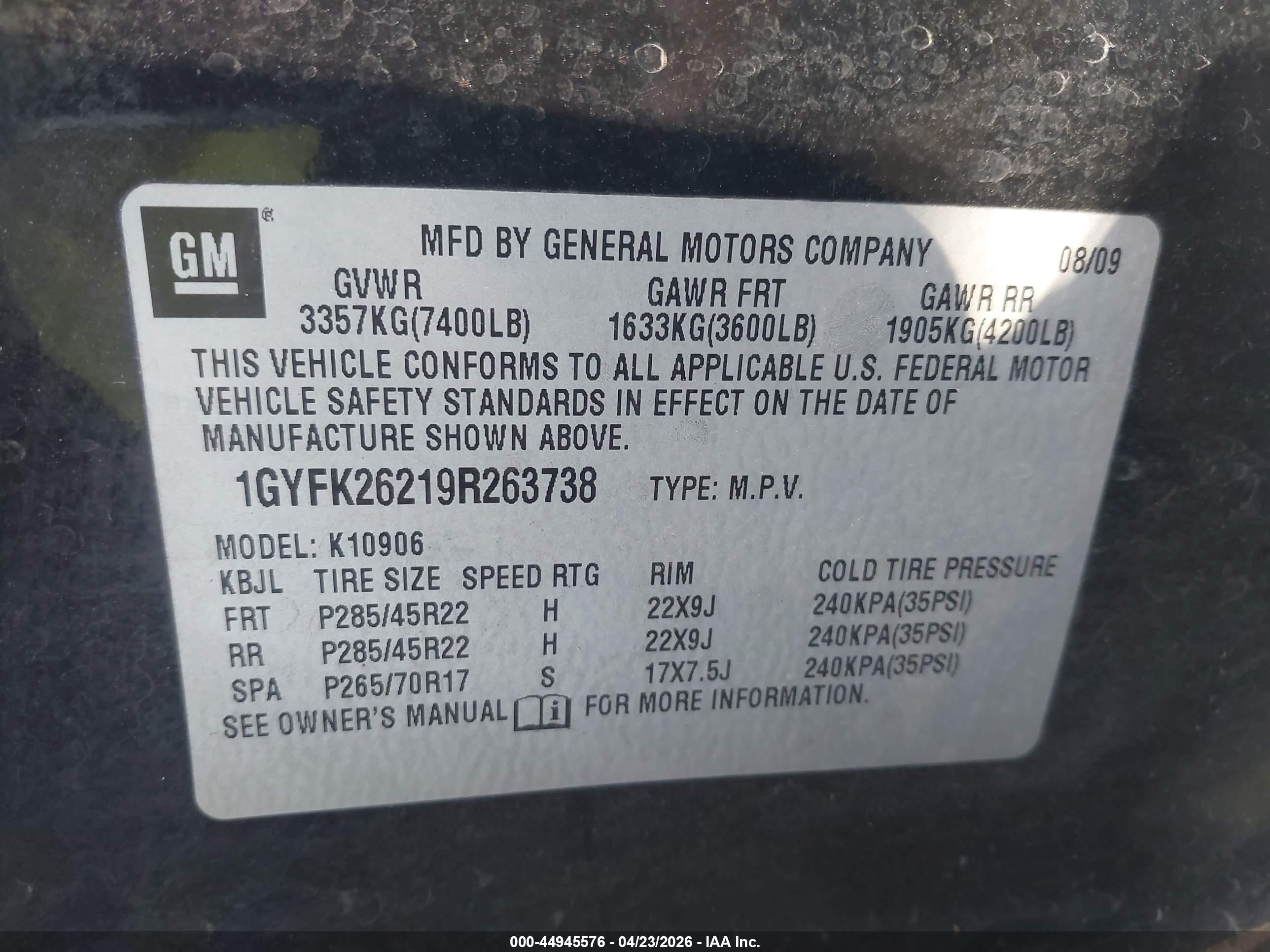 CADILLAC ESCALADE image 9