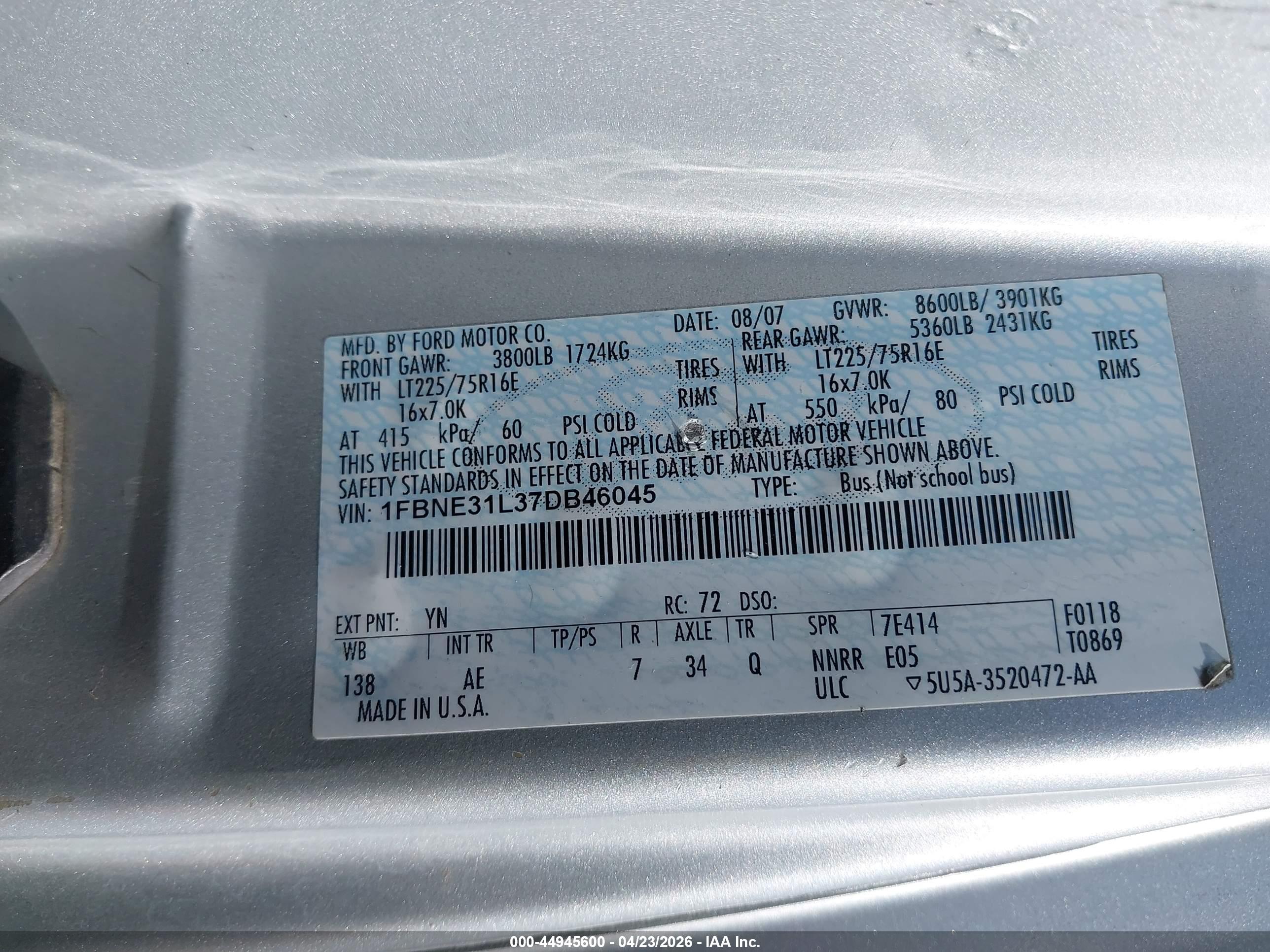 FORD E-350 image 9