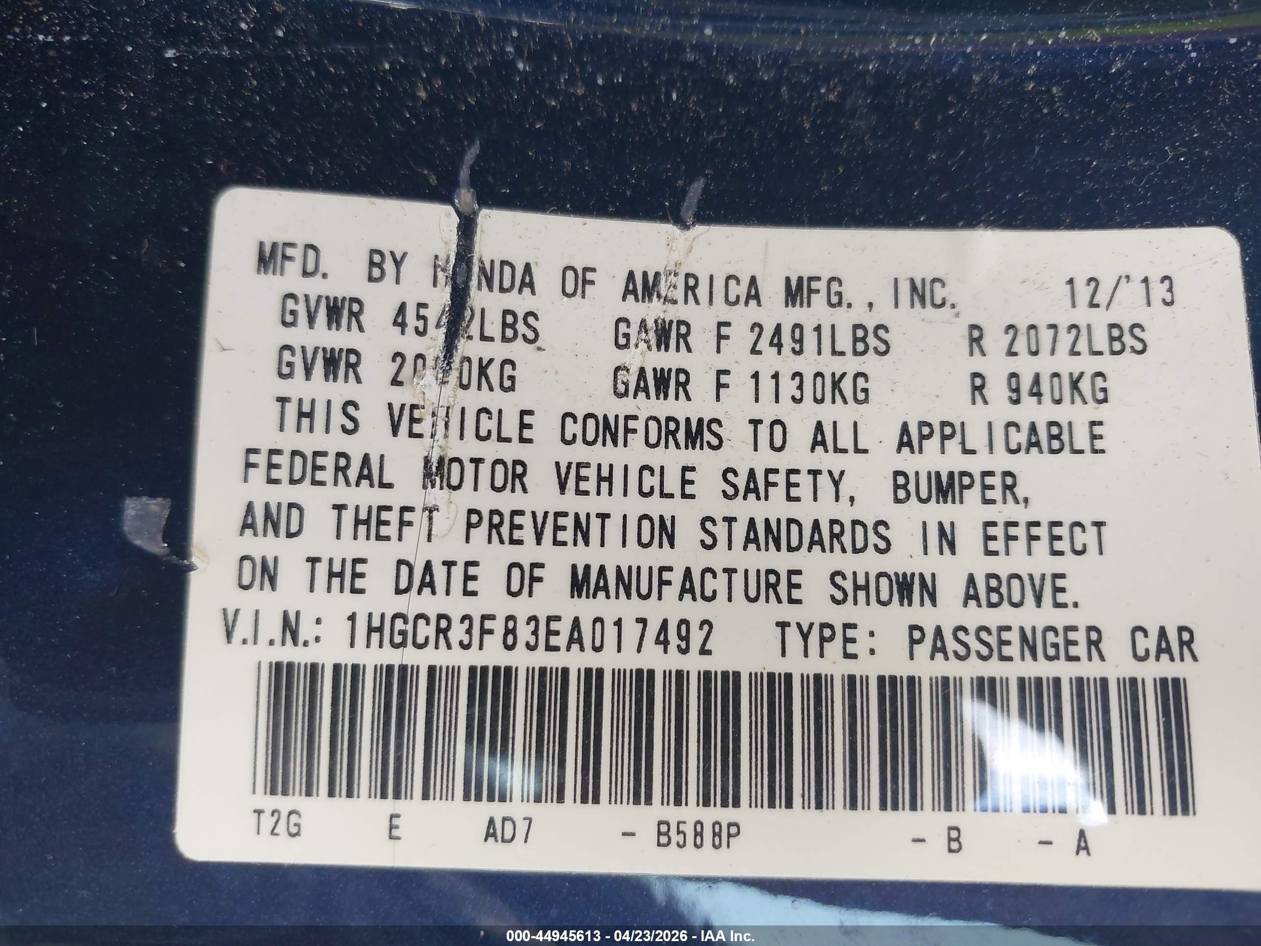 HONDA ACCORD image 9