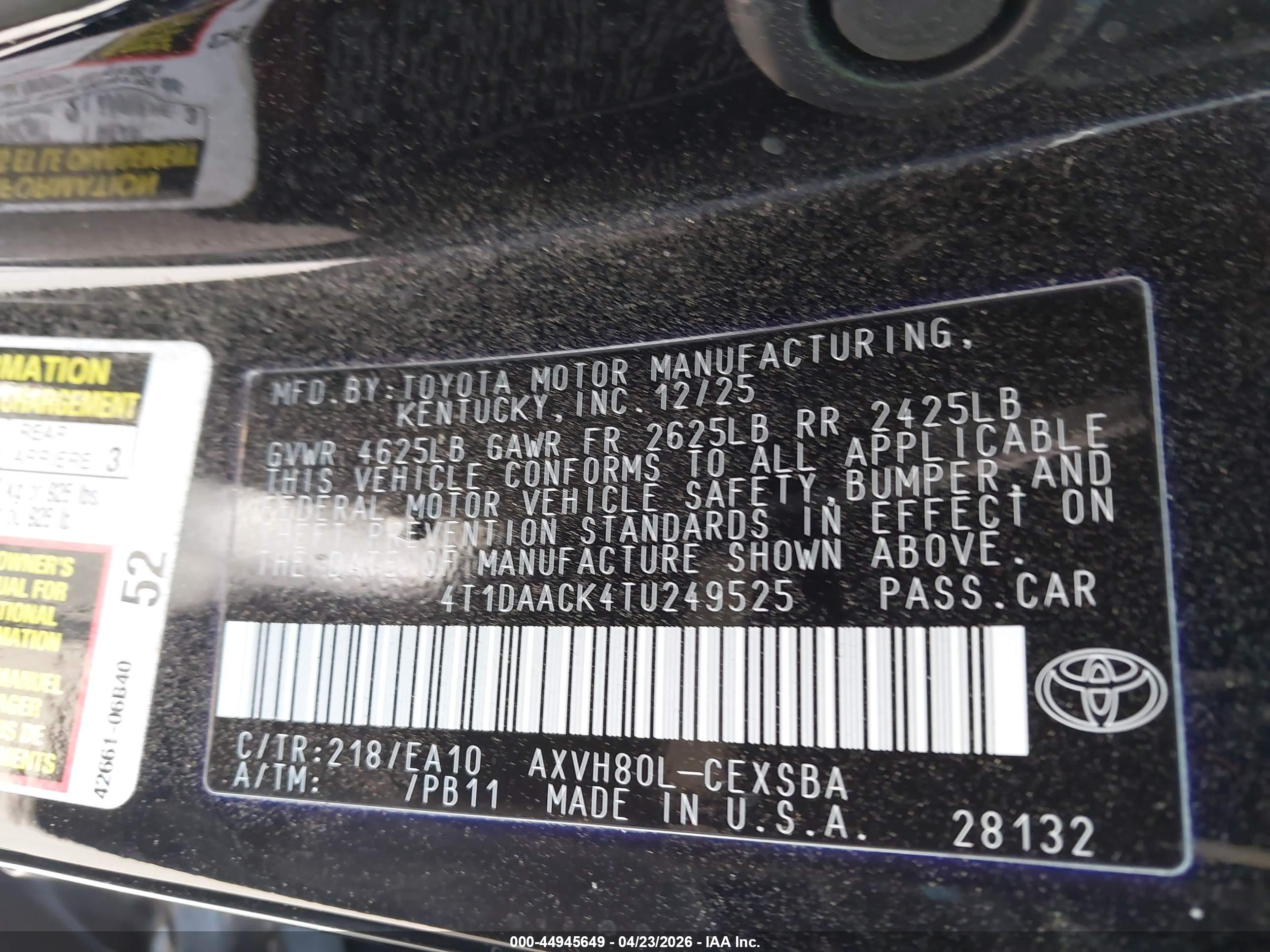 TOYOTA CAMRY image 9