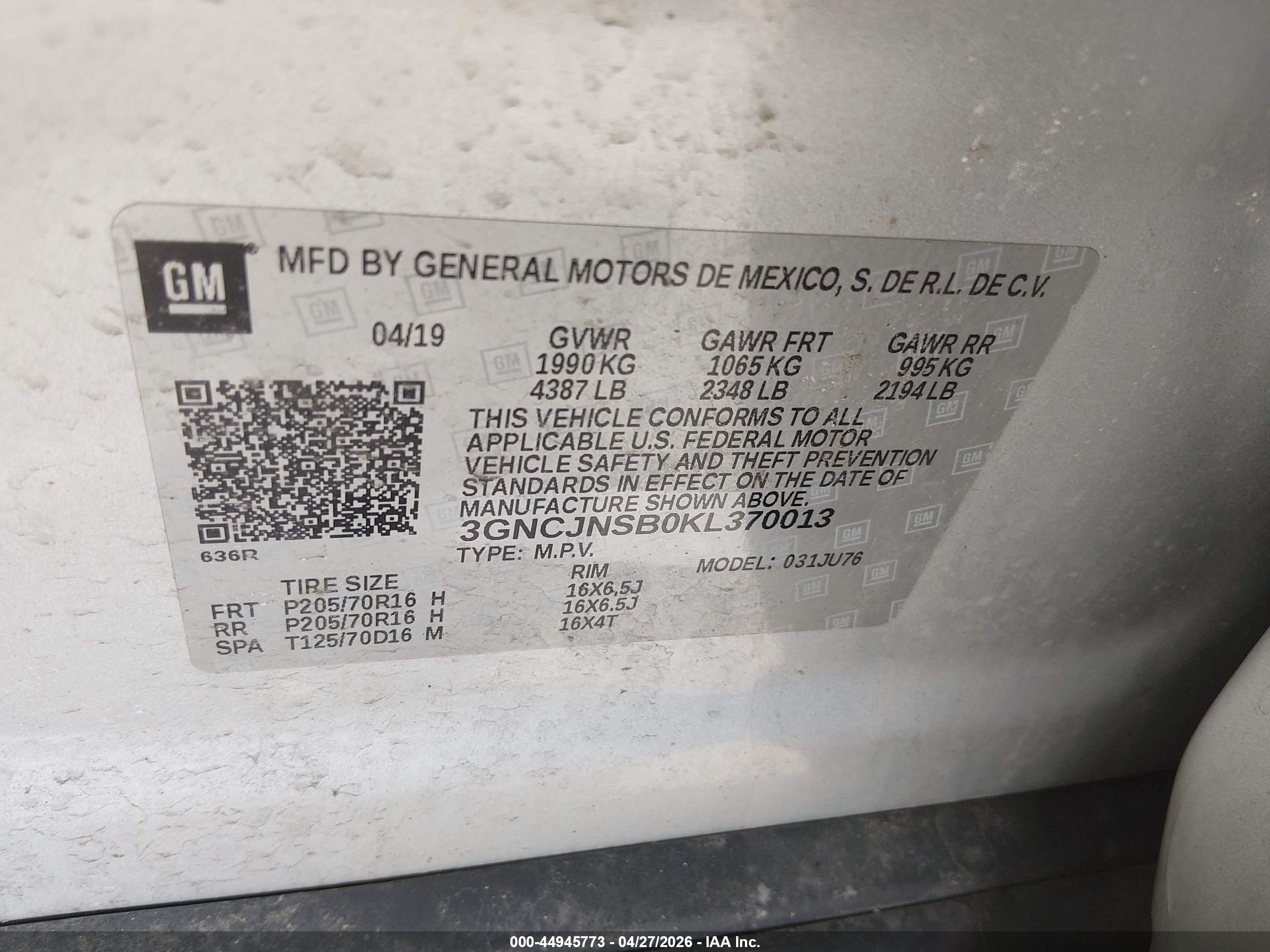 CHEVROLET TRAX image 9