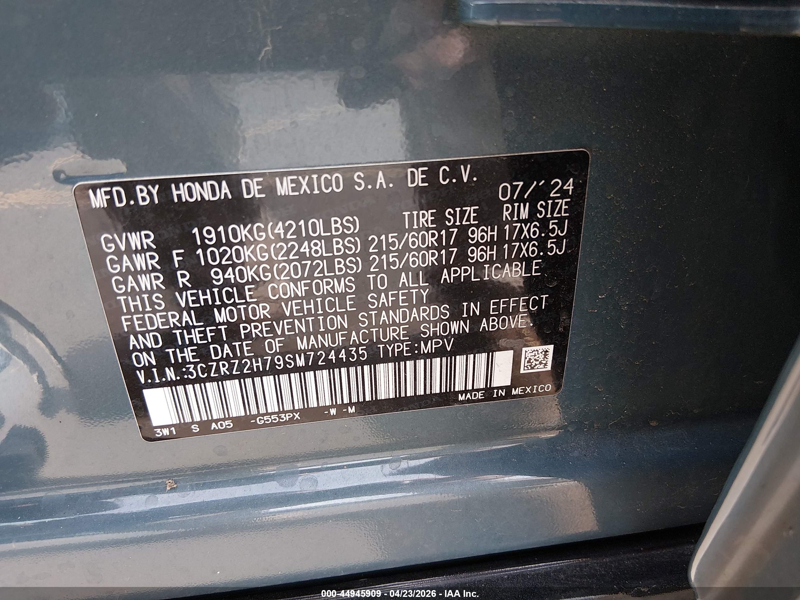 HONDA HR-V image 9