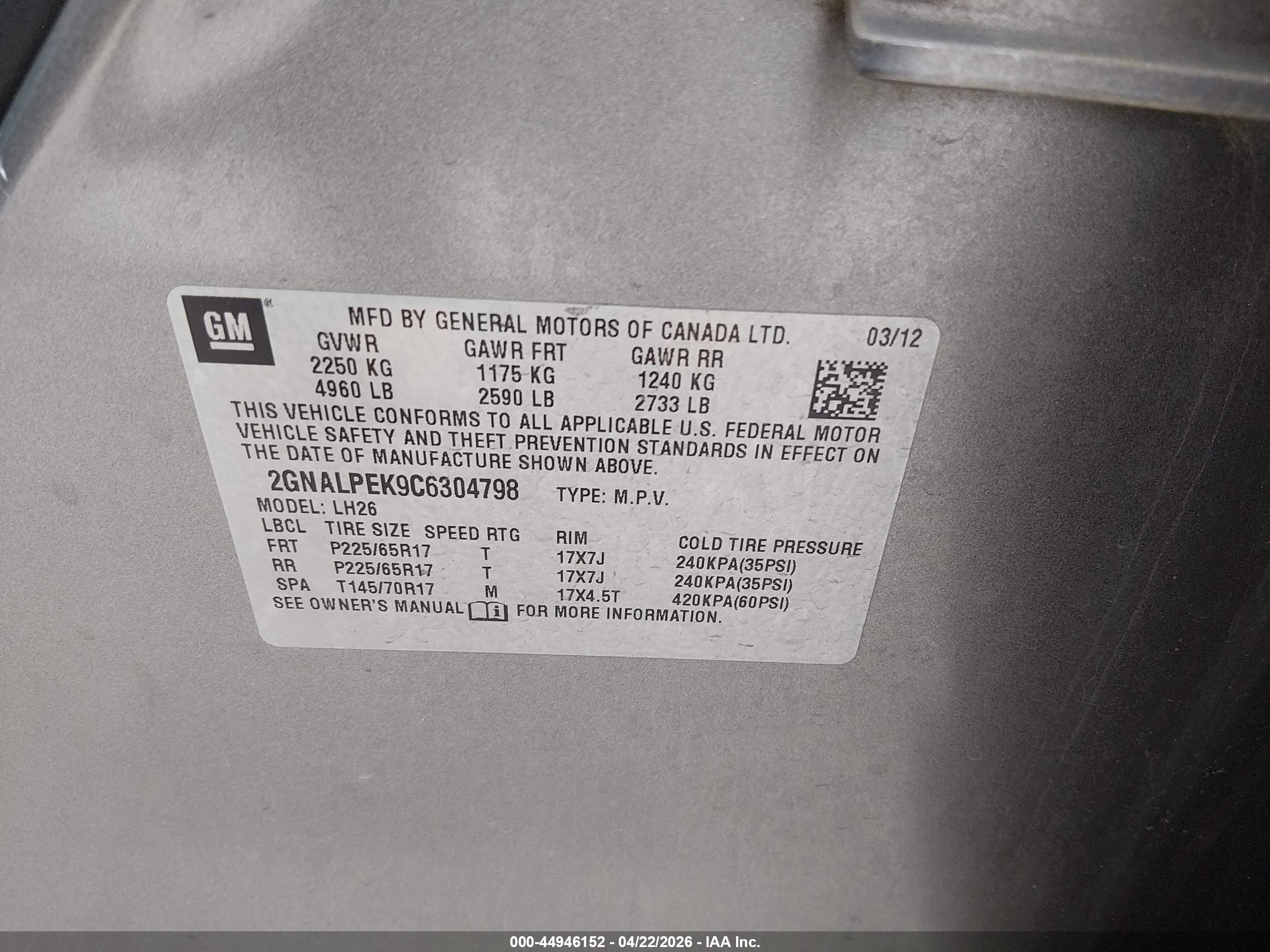 CHEVROLET EQUINOX image 9