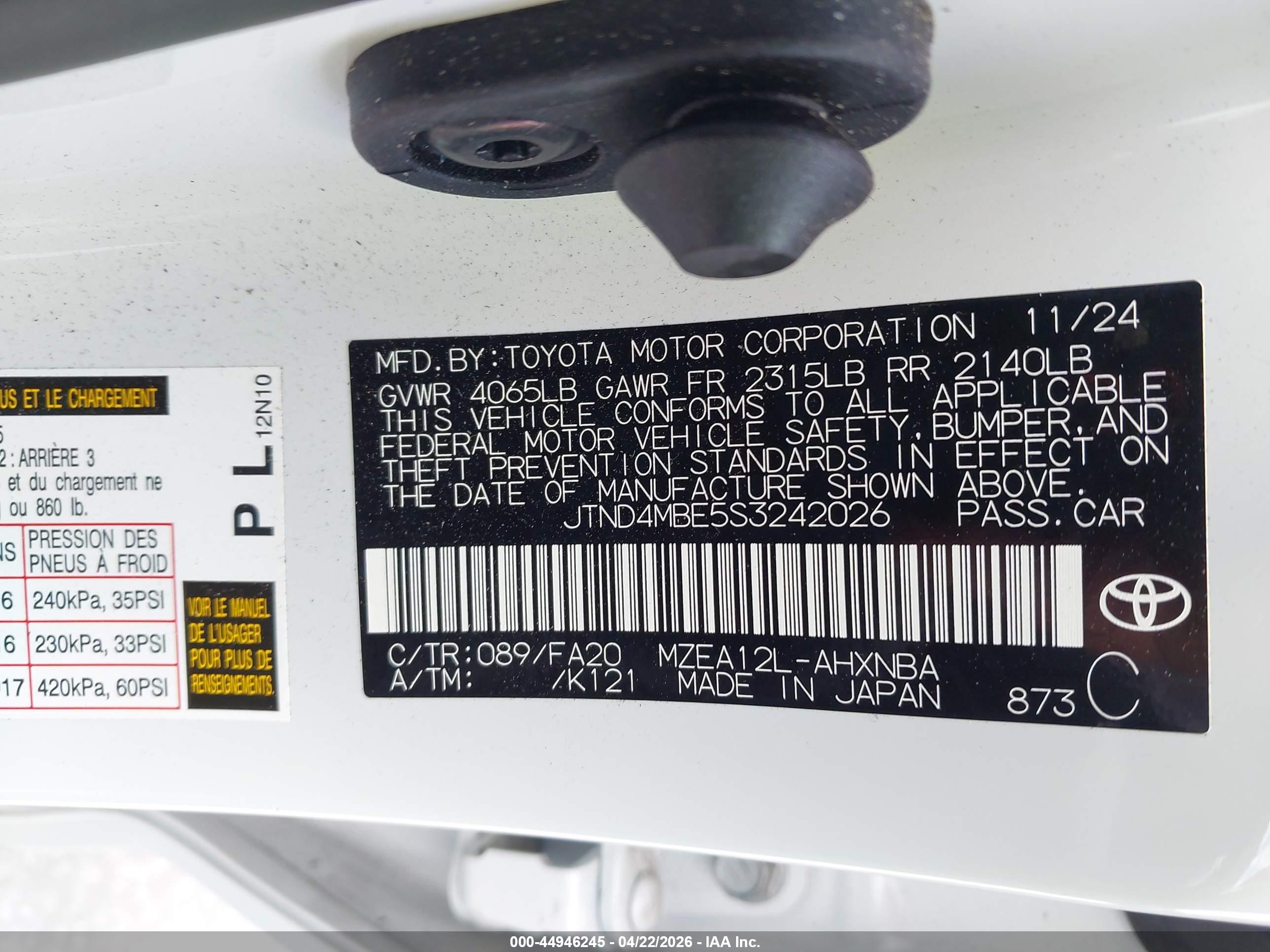 TOYOTA COROLLA image 9