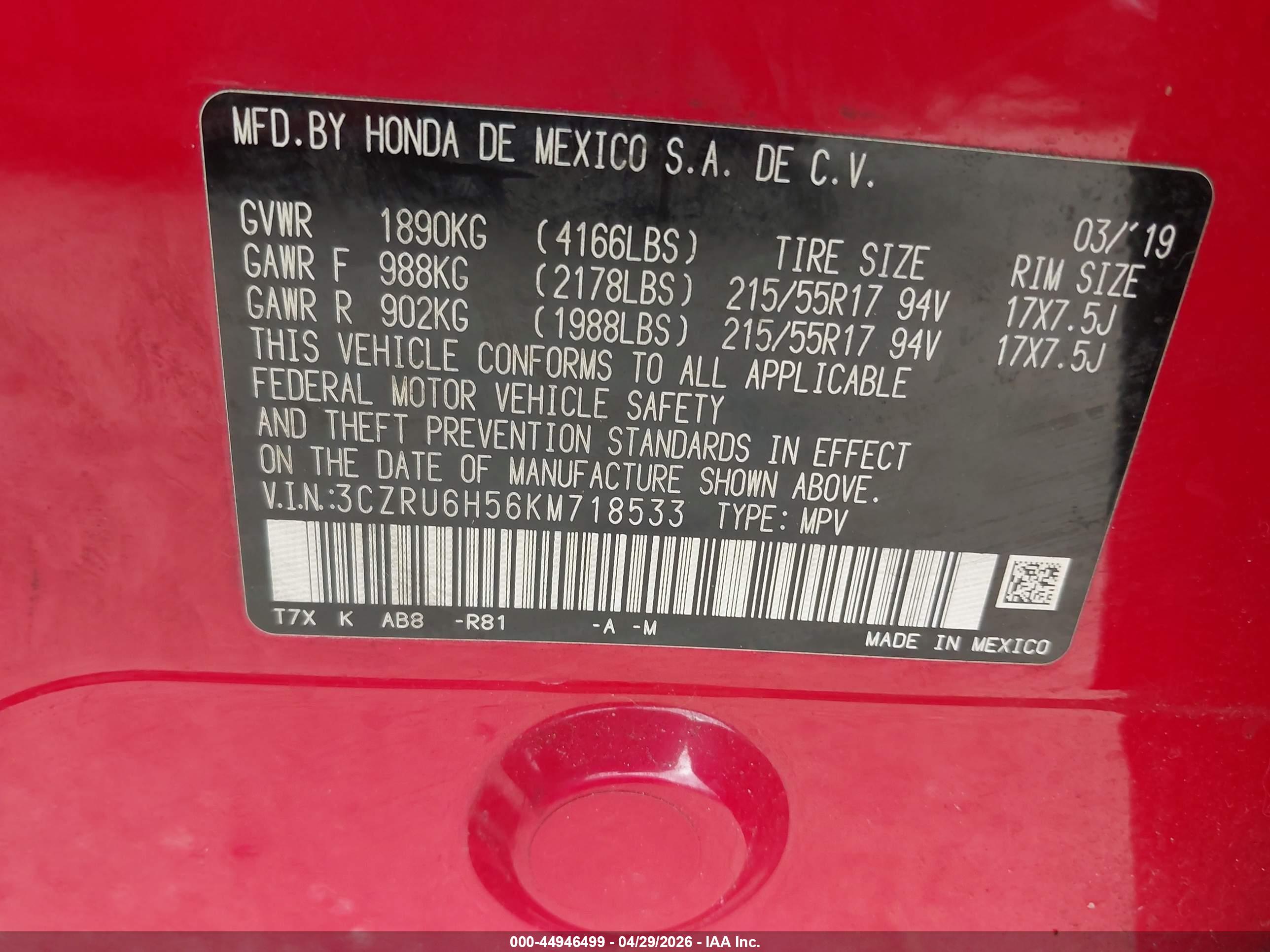 HONDA HR-V image 9