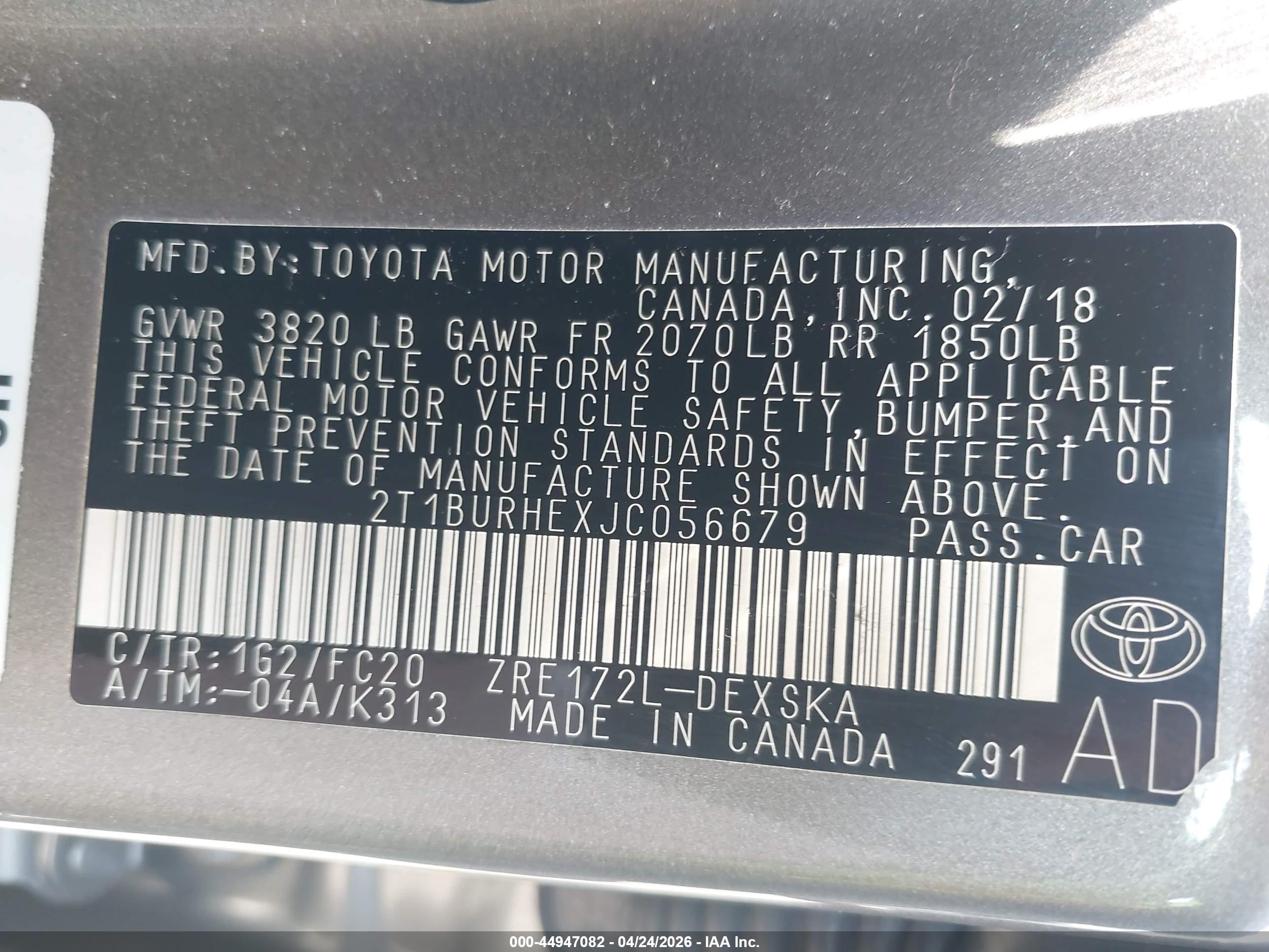 TOYOTA COROLLA image 9