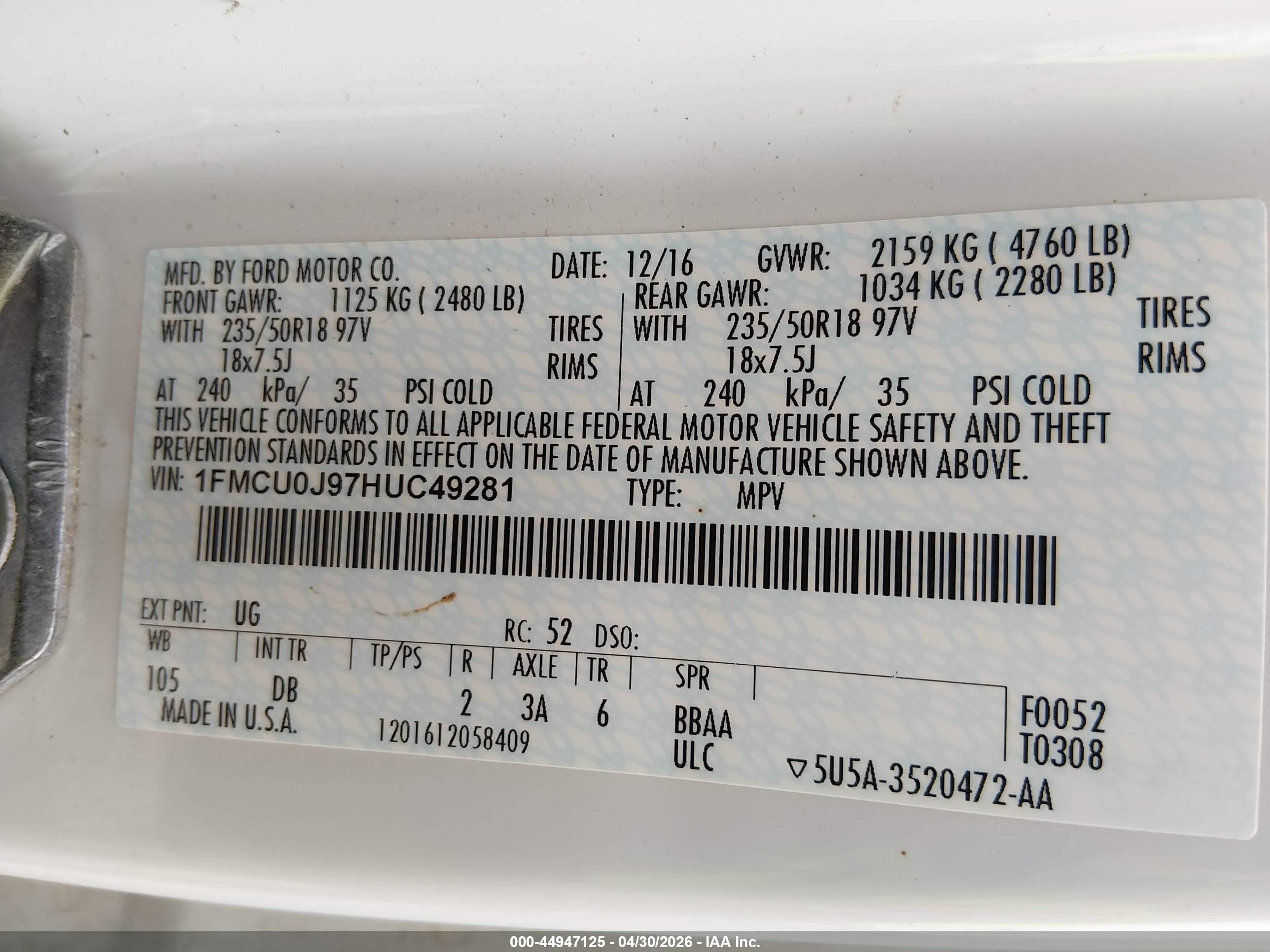 FORD ESCAPE image 9