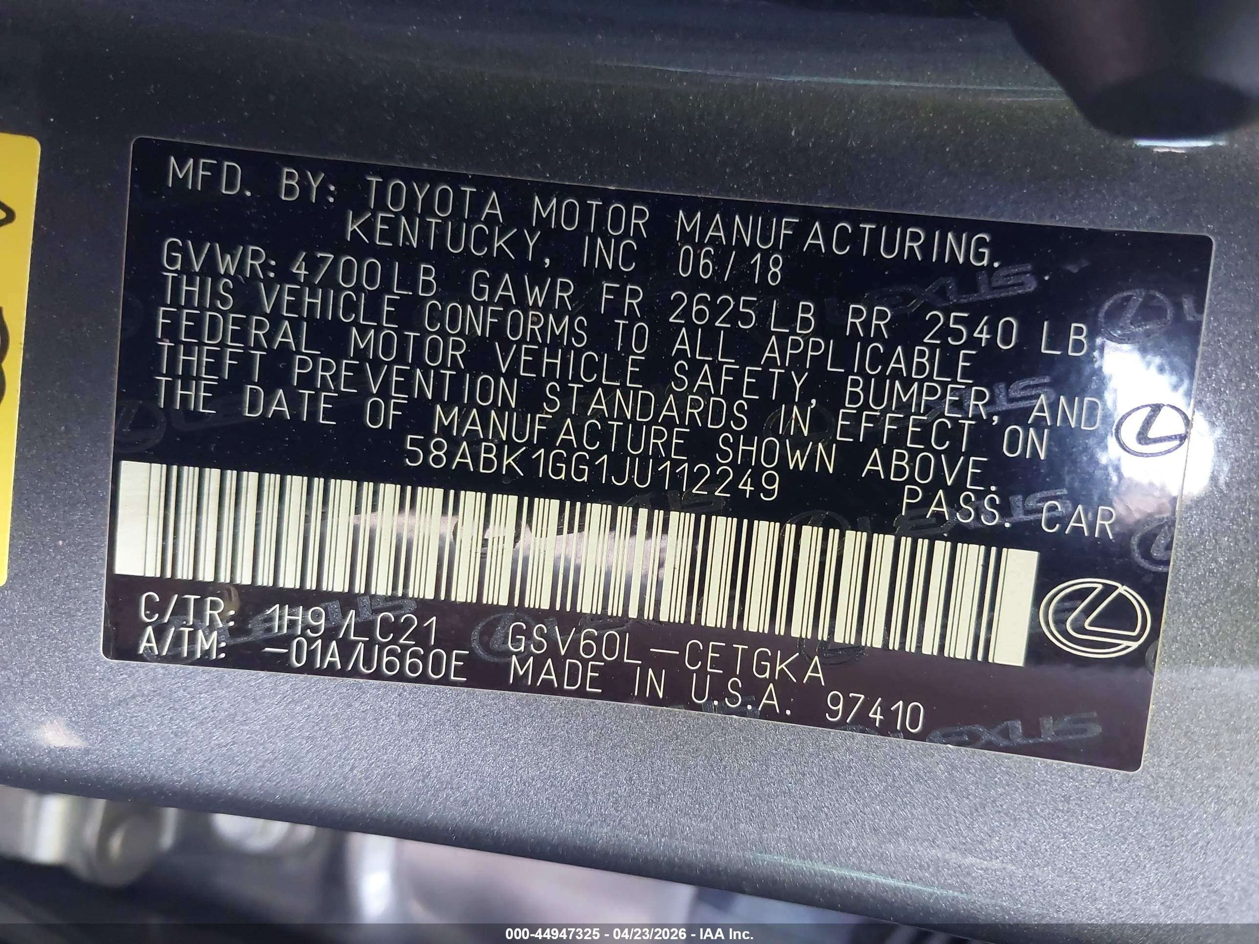 LEXUS ES image 9