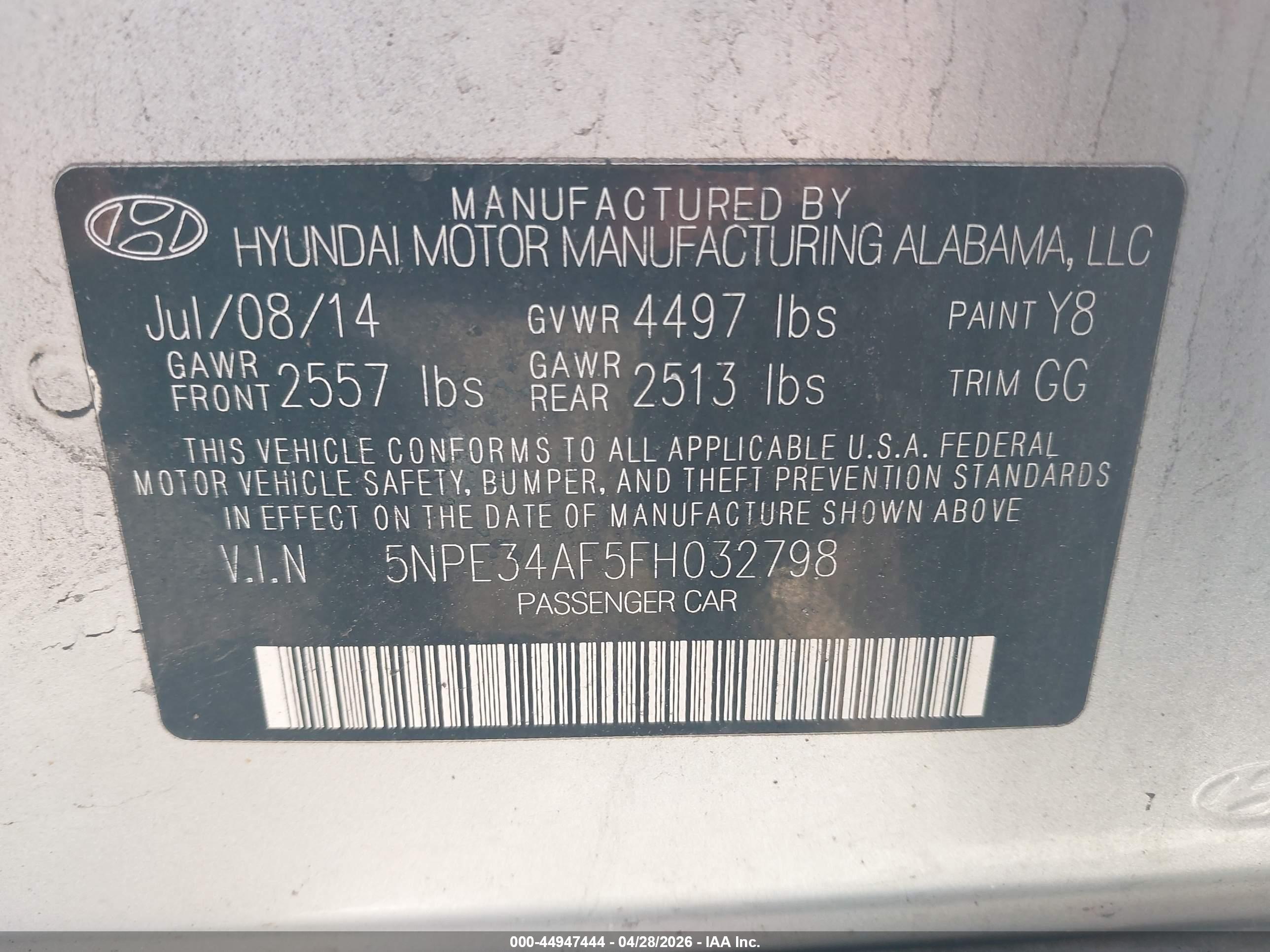 HYUNDAI SONATA image 9