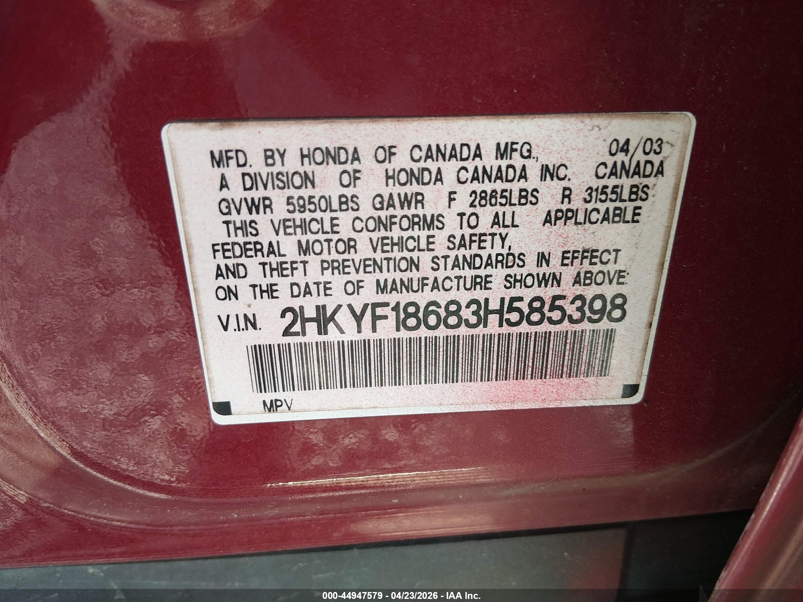HONDA PILOT image 9