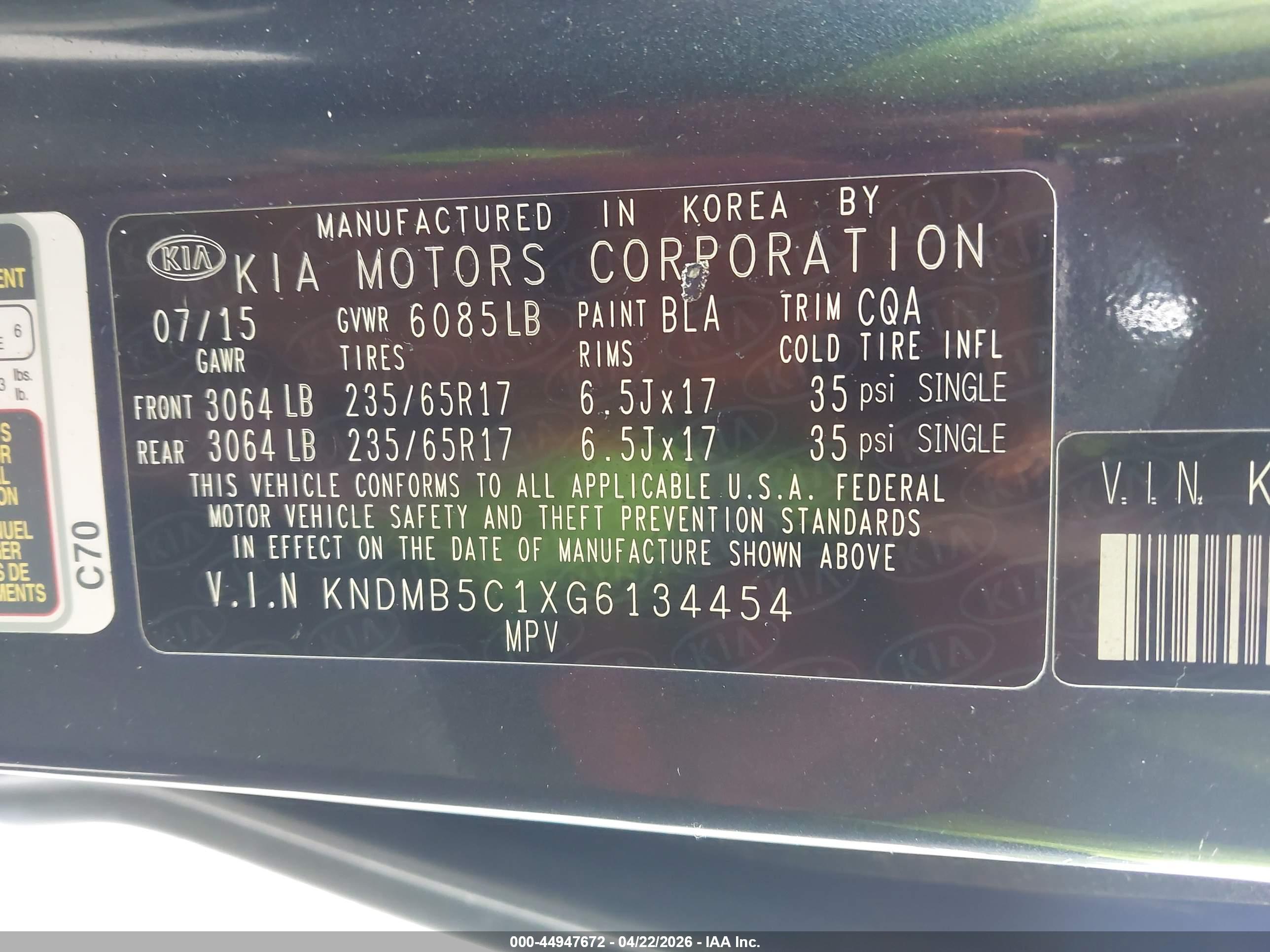 KIA SEDONA image 9