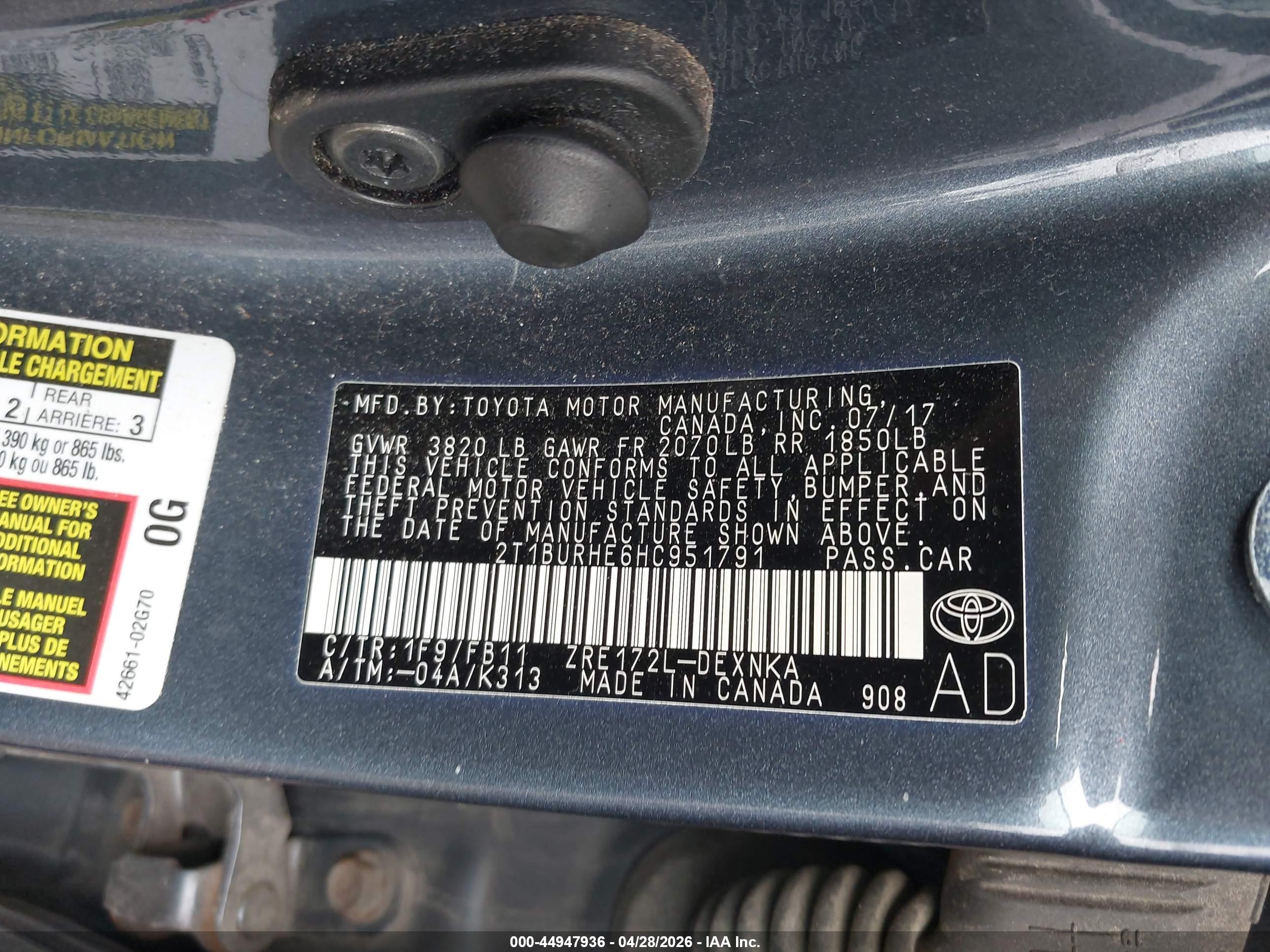 TOYOTA COROLLA image 9